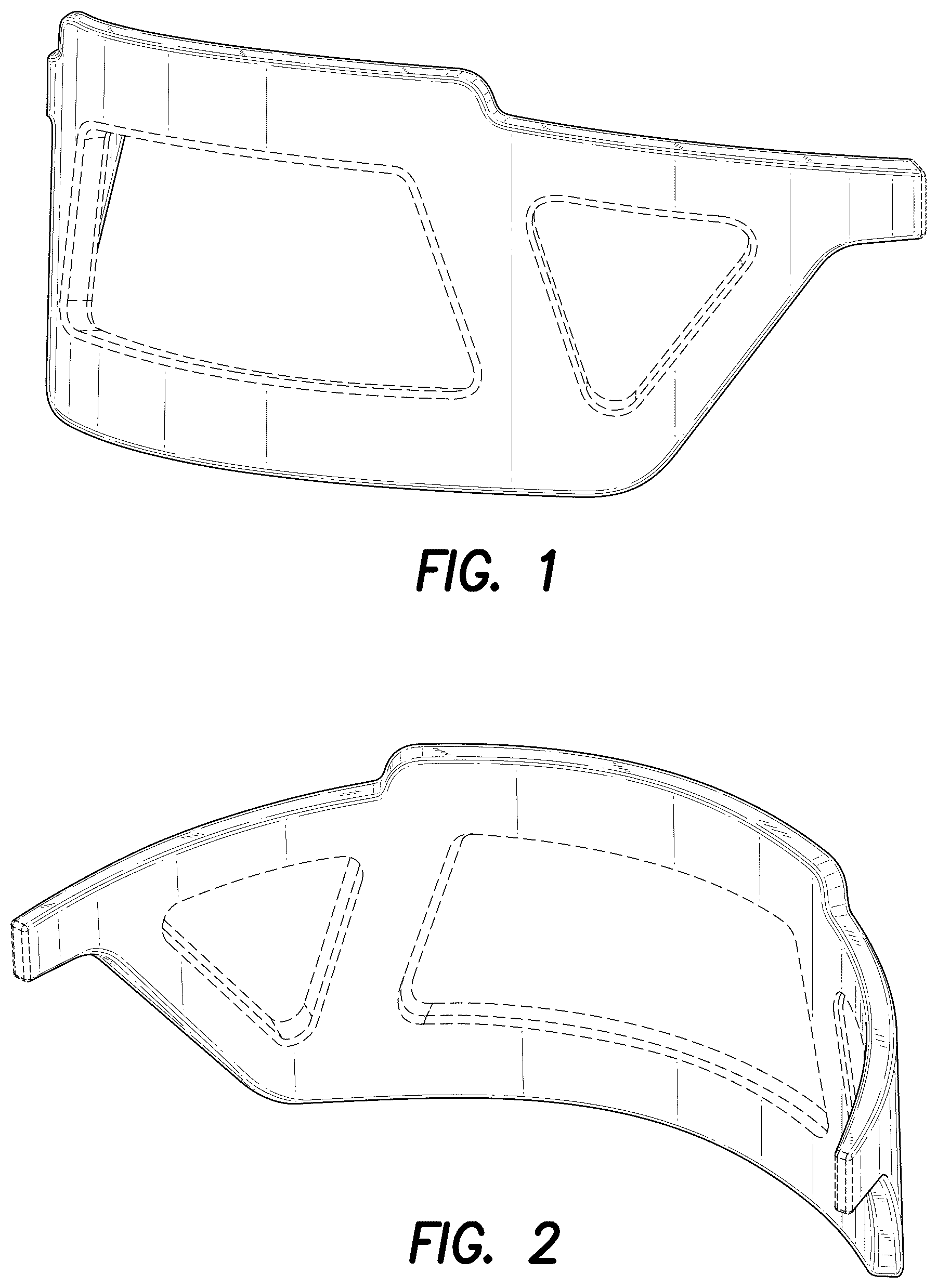 Patent USD1077691 Figure 1 – Backrest of a rollator