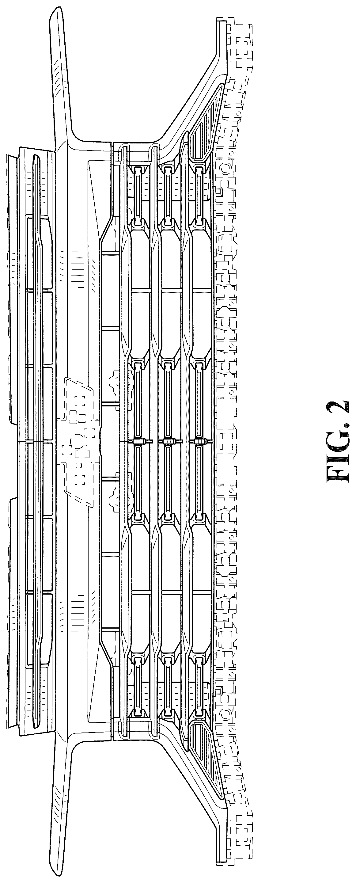 Patent USD1077694 Figure 2 – Vehicle grille