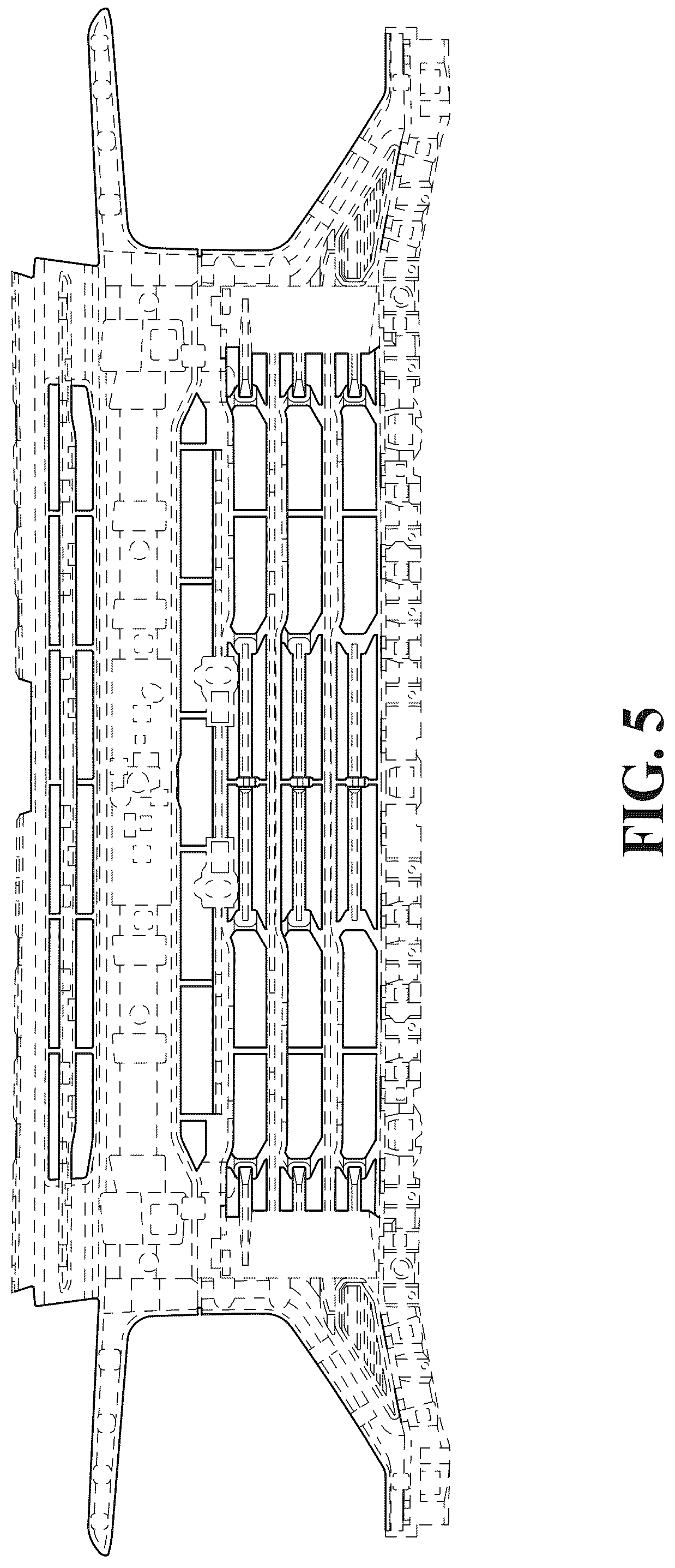 Patent USD1077694 Figure 5 – Vehicle grille