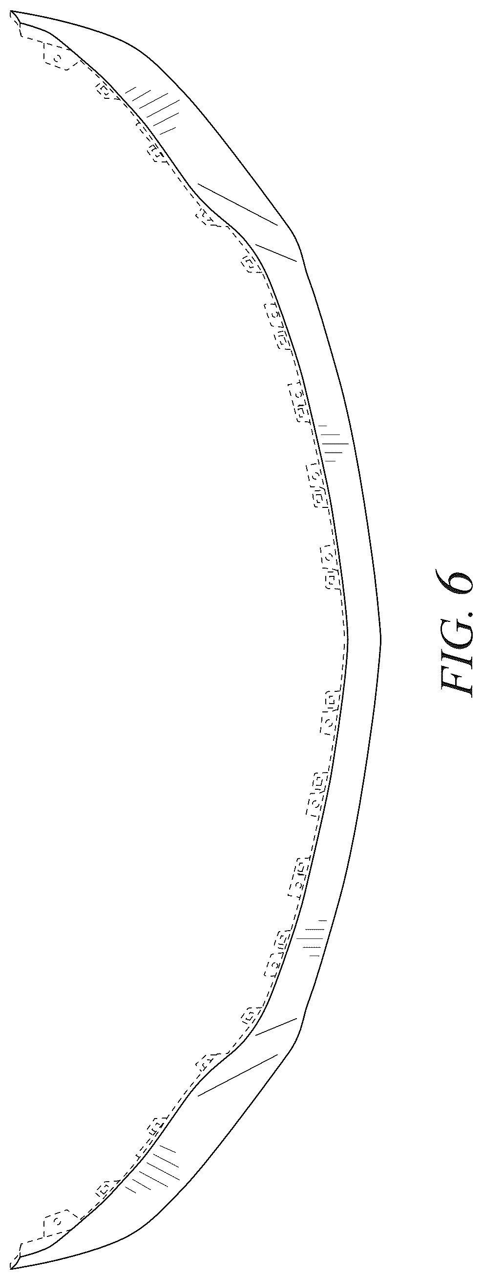 Patent USD1077696 Figure 6 – Vehicle front lower fascia