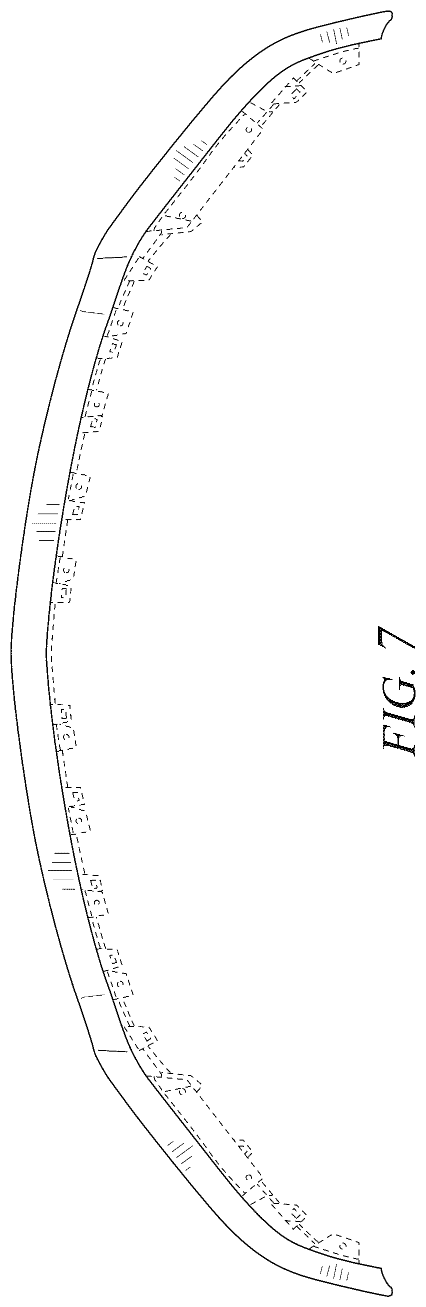 Patent USD1077696 Figure 7 – Vehicle front lower fascia