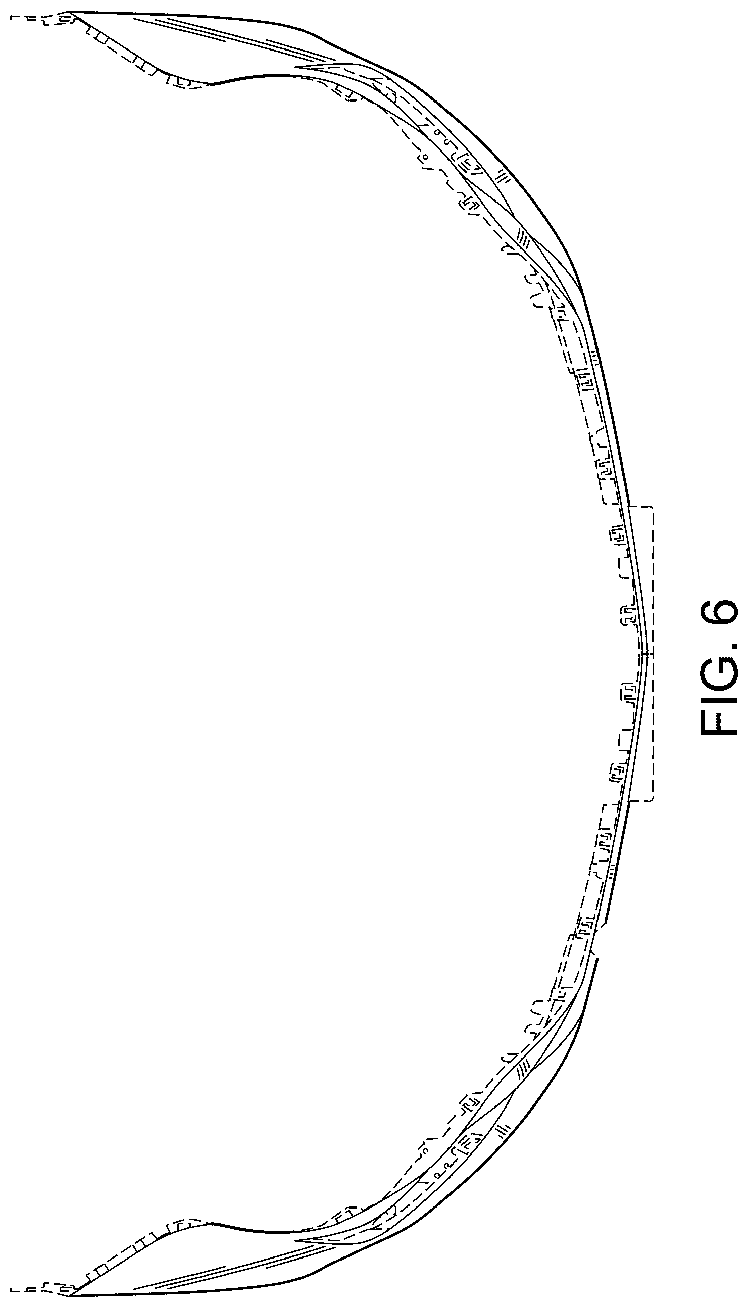 Patent USD1077697 Figure 6 – Vehicle front upper fascia