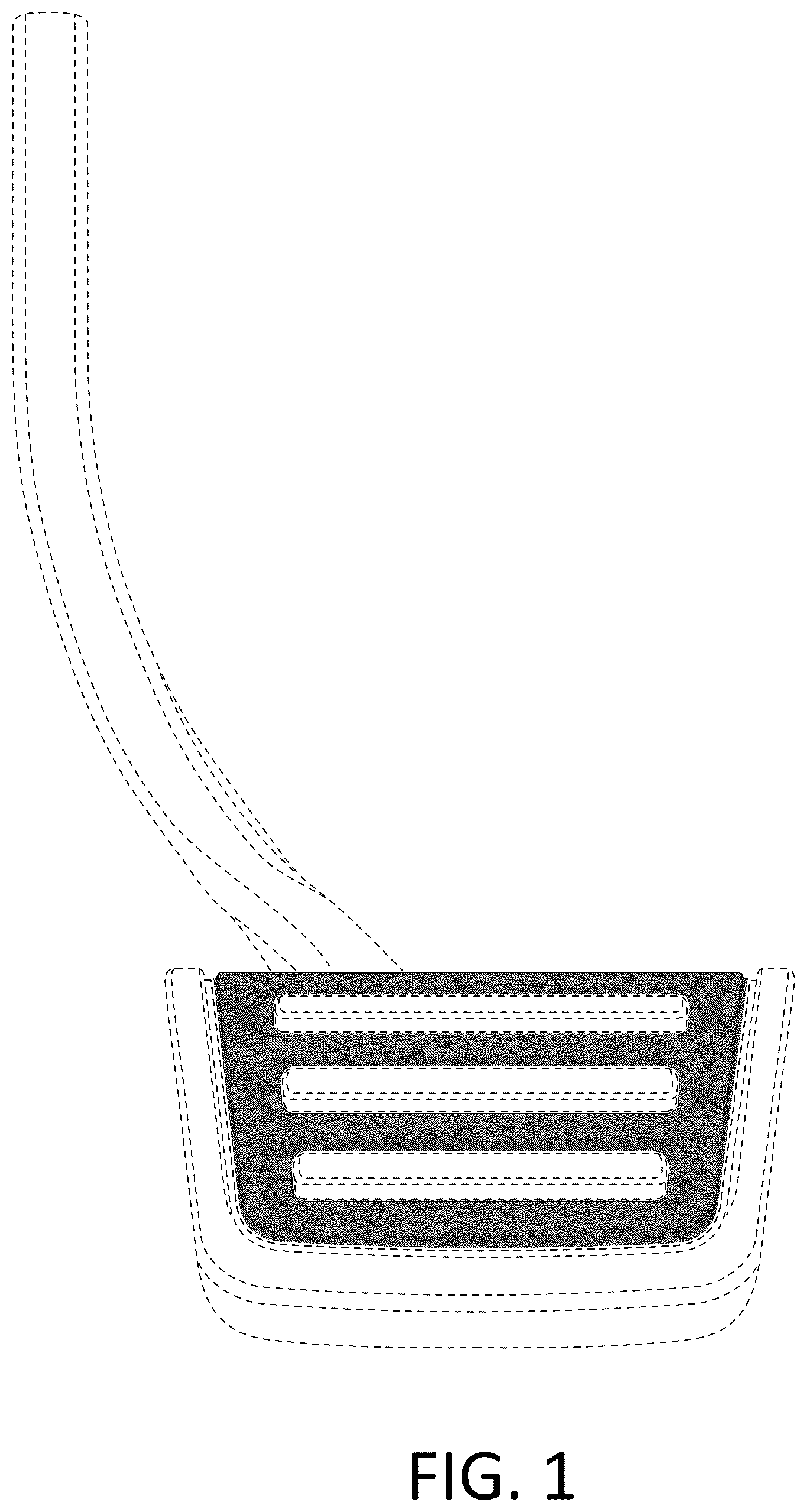 Patent USD1077698 Figure 1 – Vehicle pedal