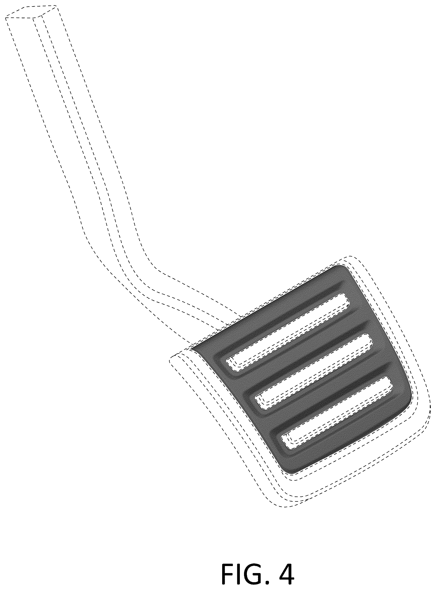 Patent USD1077698 Figure 3 – Vehicle pedal