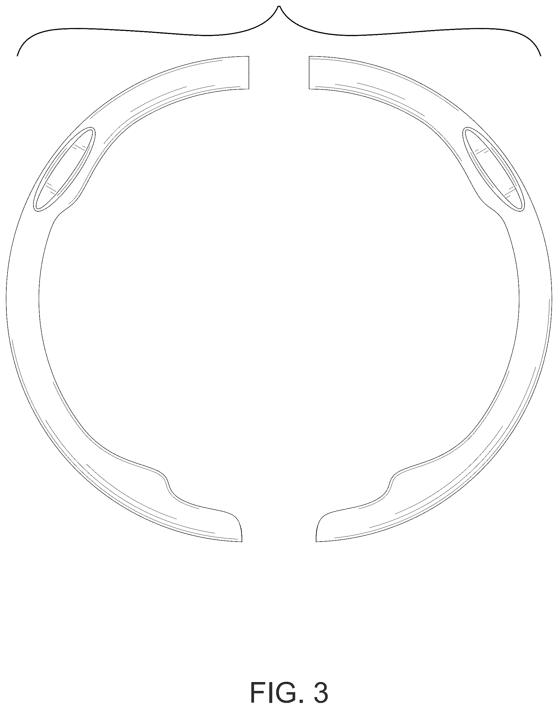 Patent USD1077699 Figure 3 – Steering wheel cover