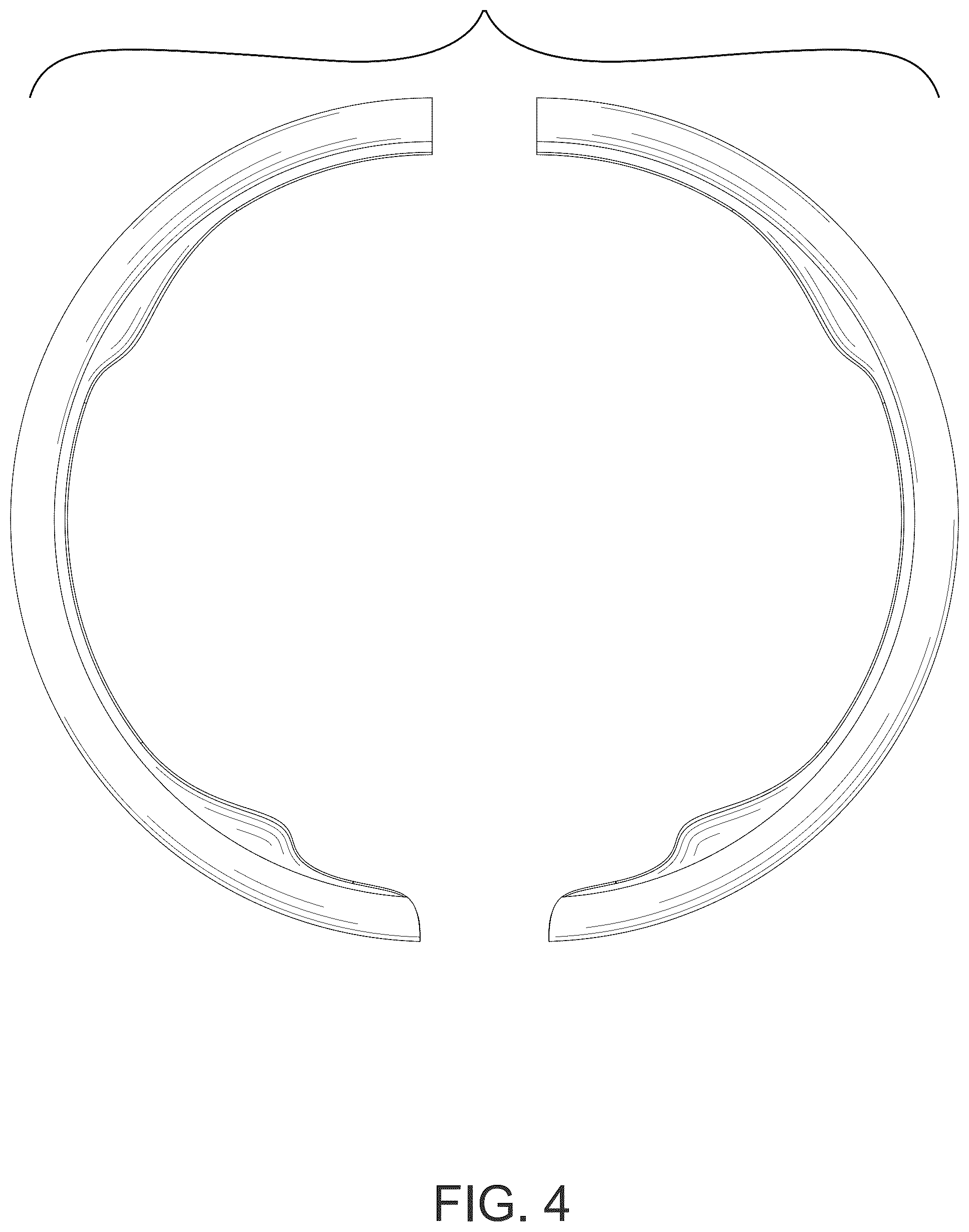 Patent USD1077699 Figure 4 – Steering wheel cover
