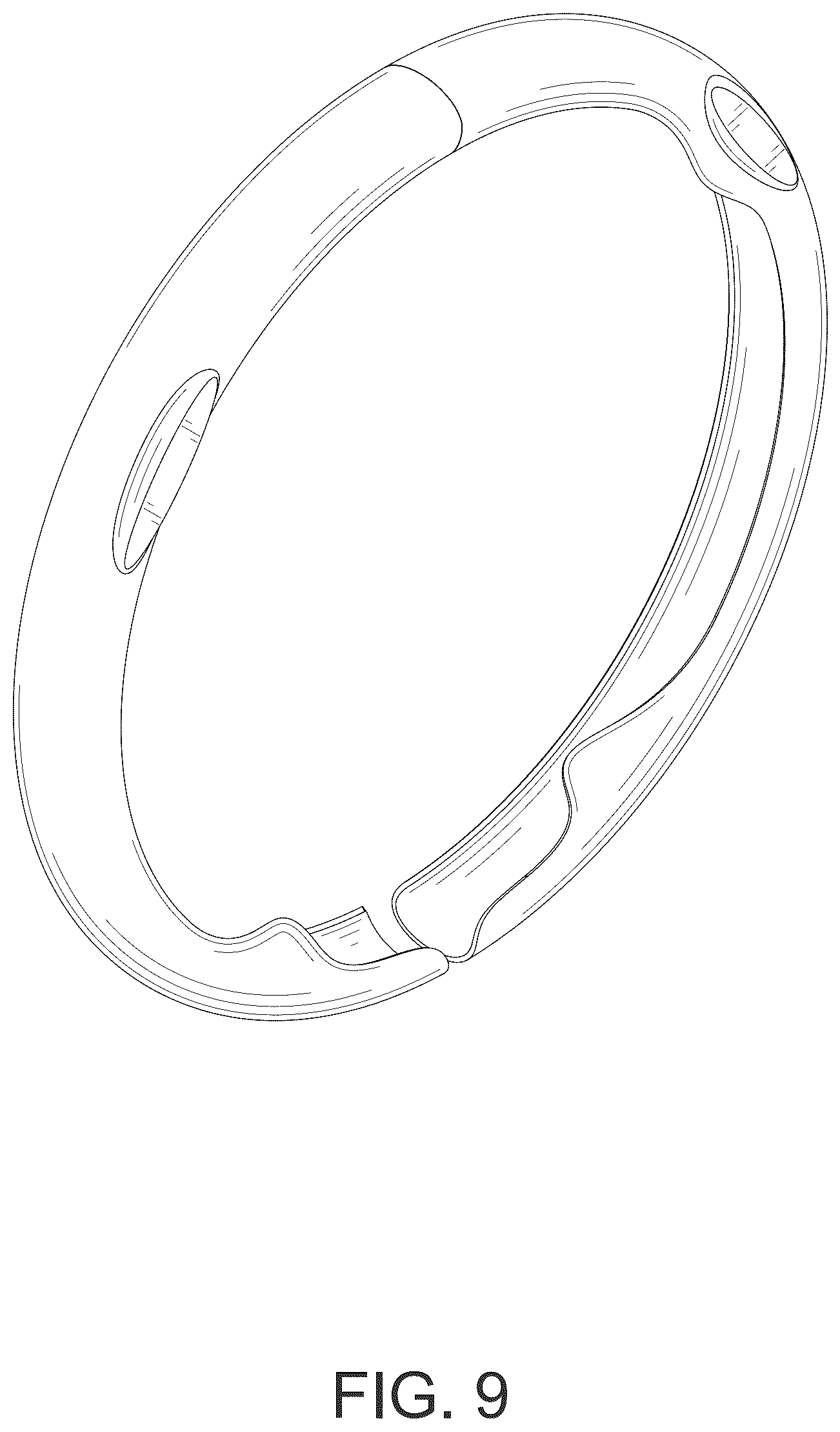 Patent USD1077699 Figure 9 – Steering wheel cover
