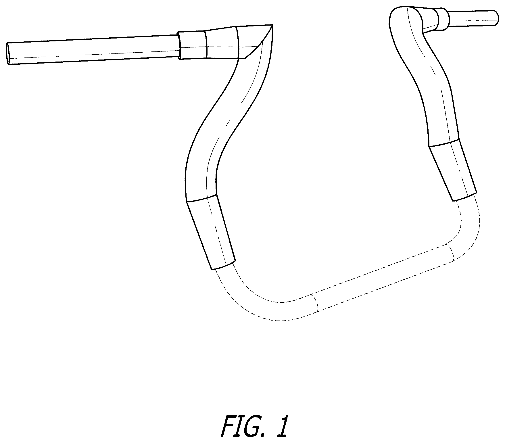 Patent USD1077700 — Handlebar — Figure 1
