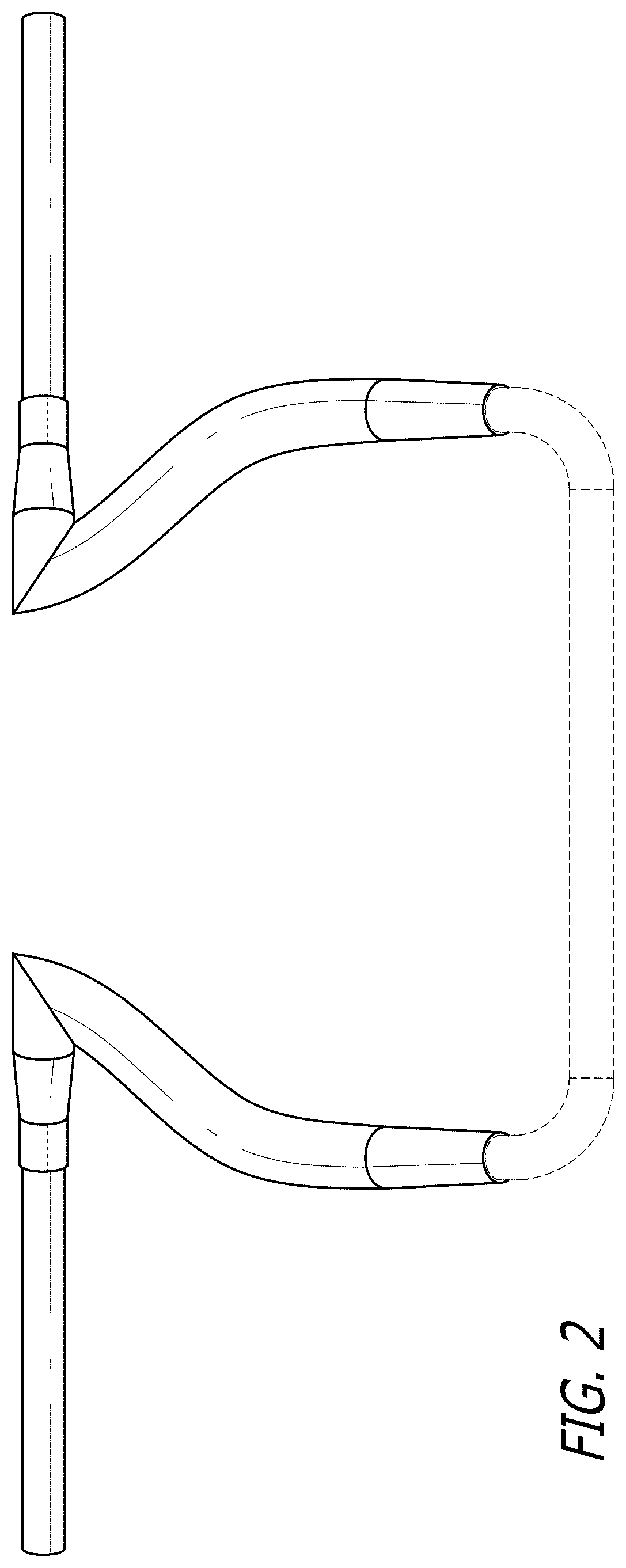 Patent USD1077700 Figure 2 – Handlebar