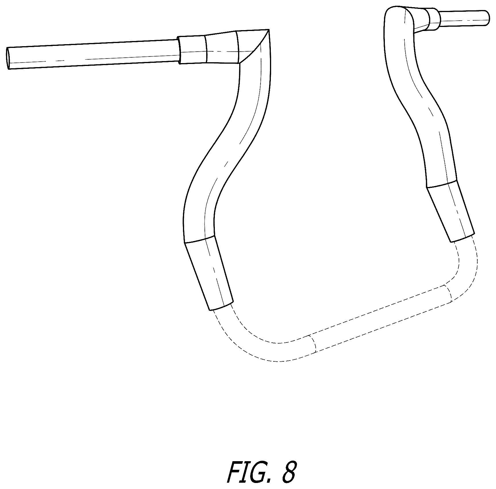 Patent USD1077700 Figure 7 – Handlebar