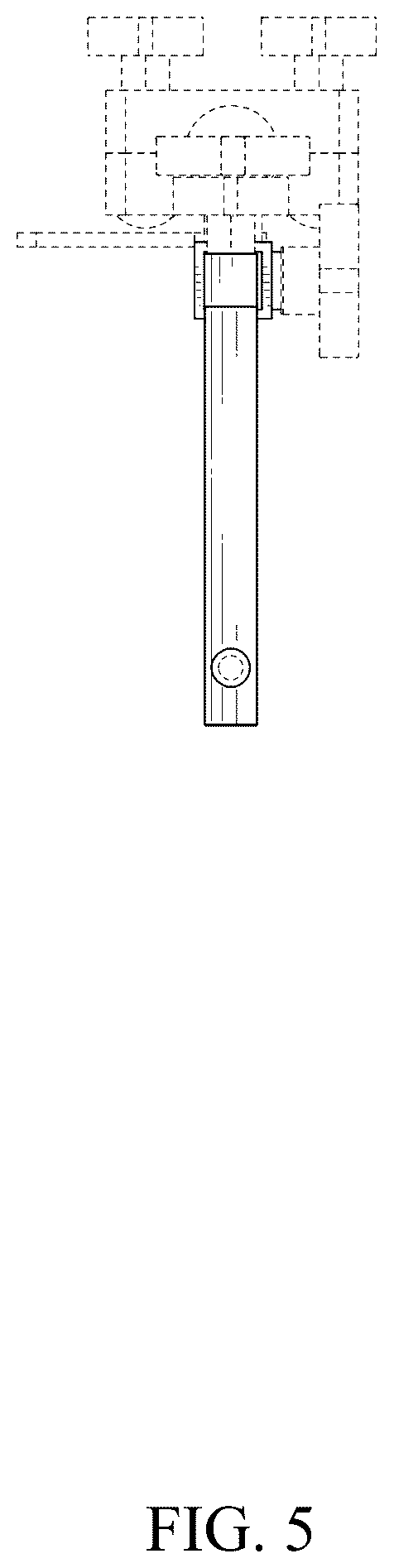 Patent USD1077701 Figure 5 – Mirror extension arm for a wide-load truck