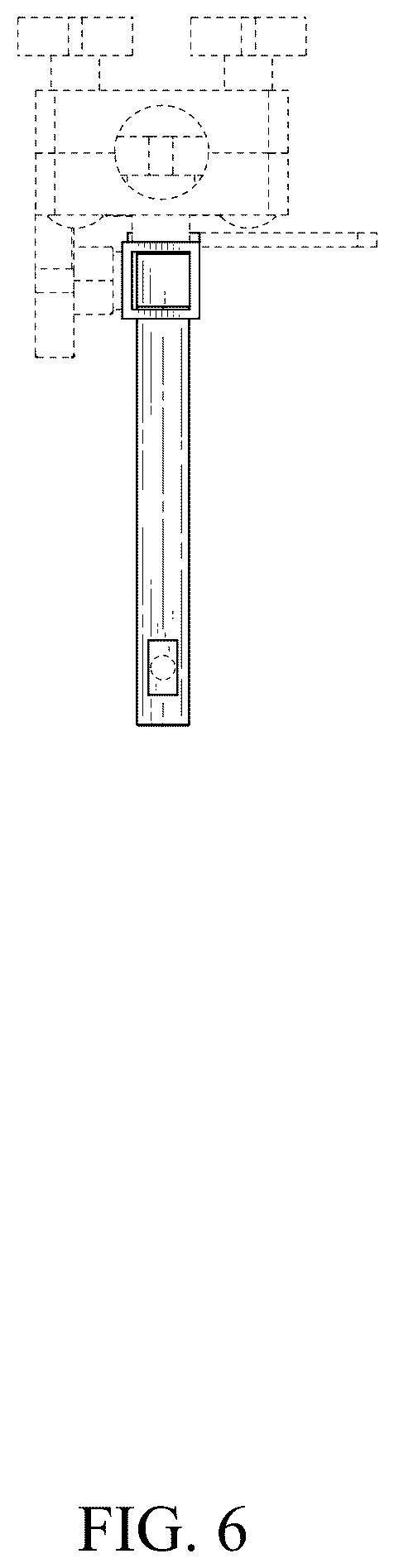 Patent USD1077701 Figure 6 – Mirror extension arm for a wide-load truck