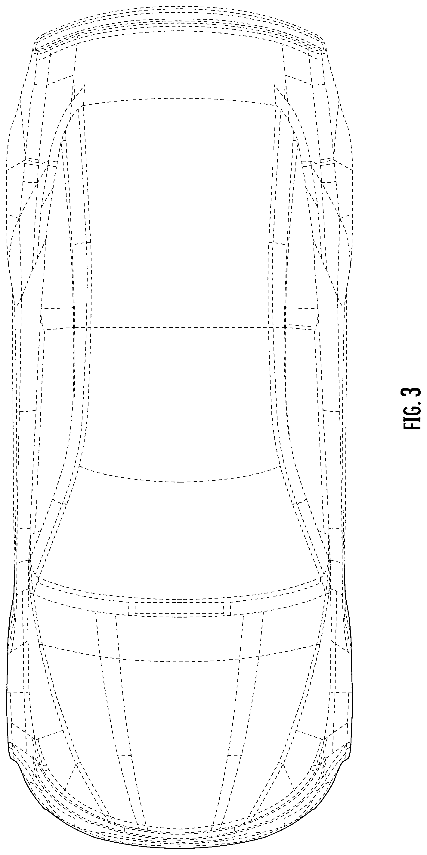 Patent USD1077702 Figure 3 – Vehicle body