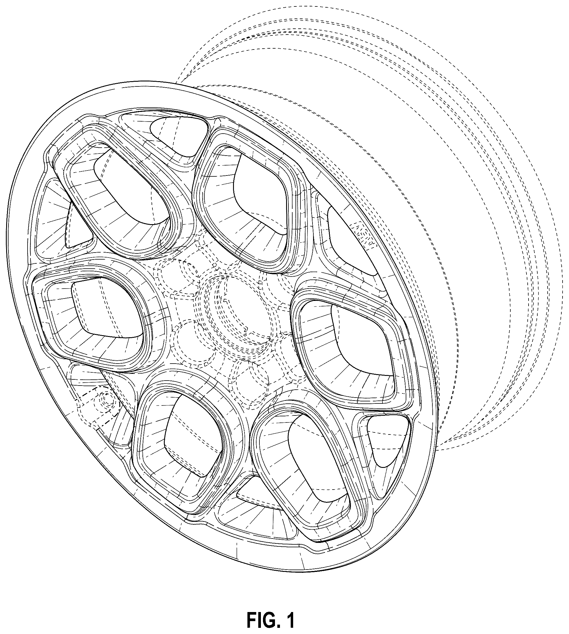 Patent USD1077709 Figure 1 – Wheel