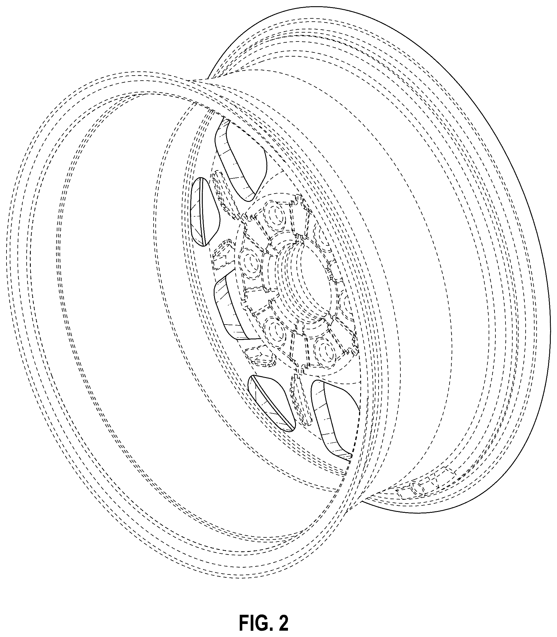 Patent USD1077709 Figure 2 – Wheel
