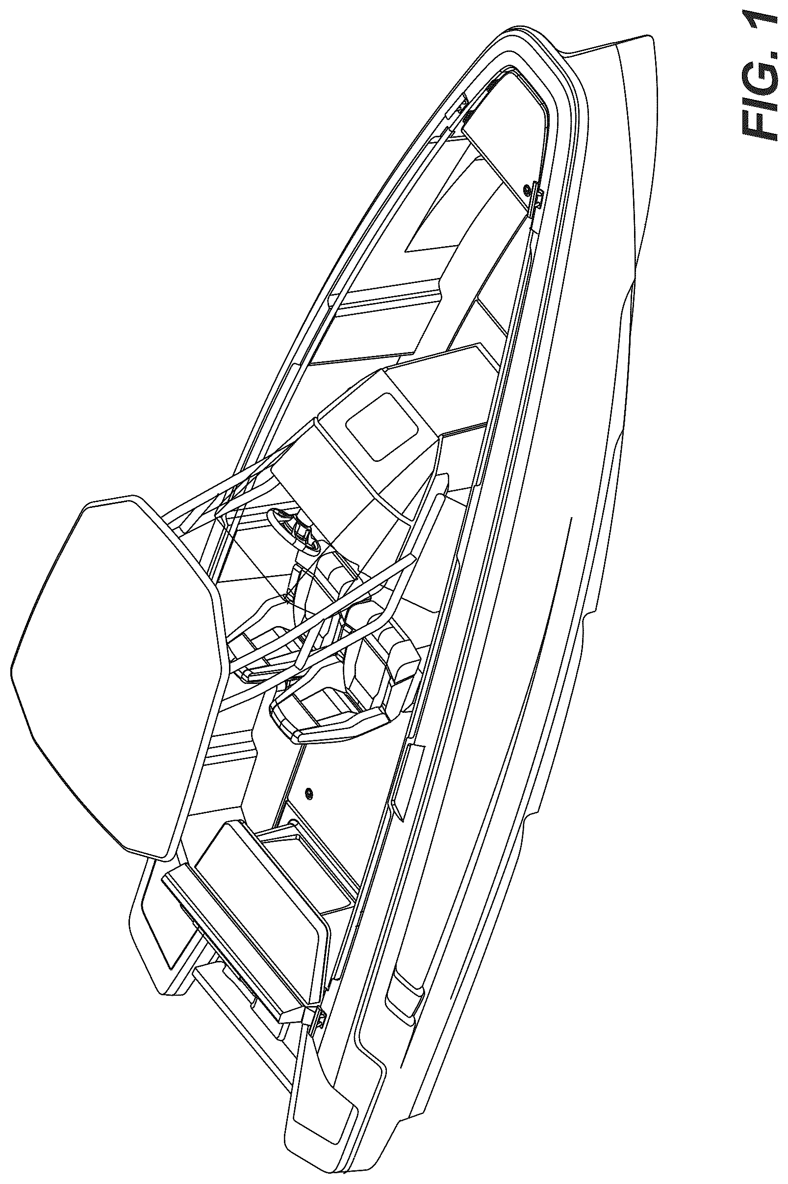 Patent USD1077712 Figure 1 – Boat