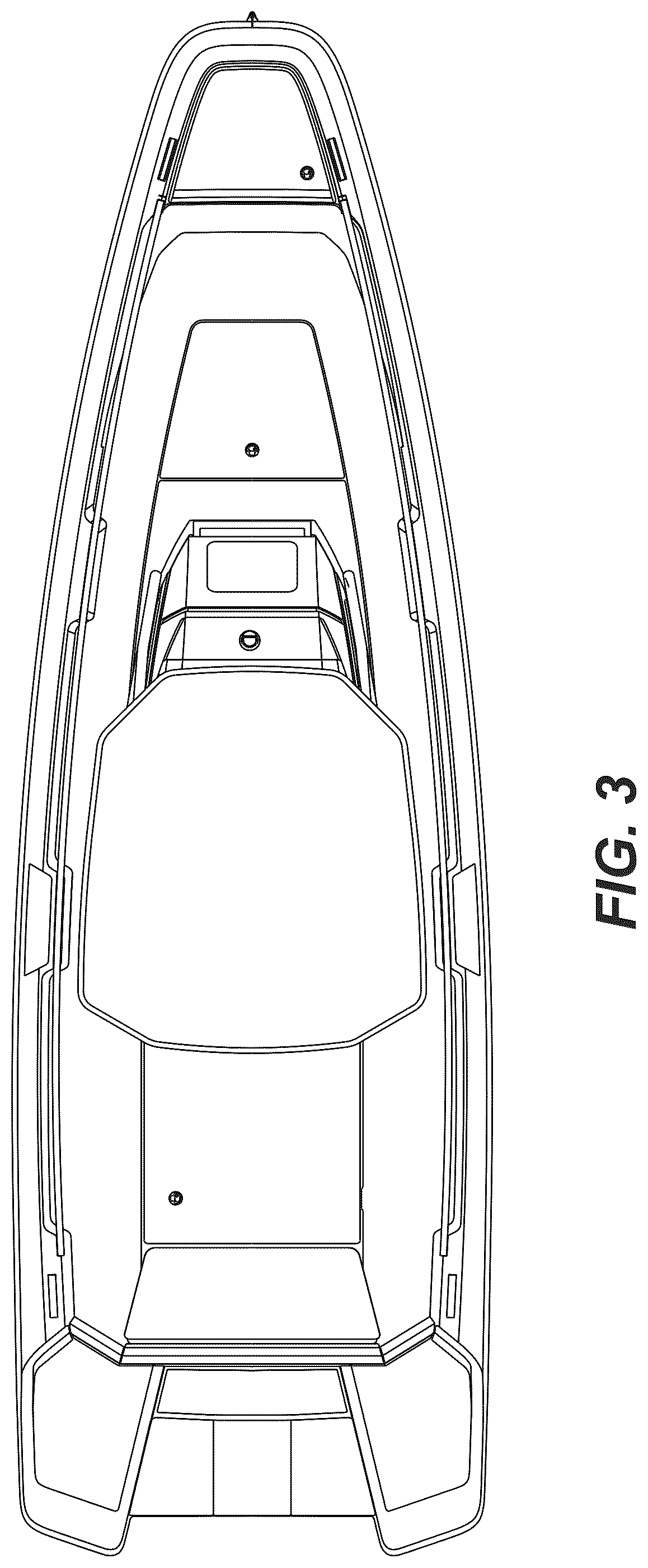 Patent USD1077712 Figure 3 – Boat