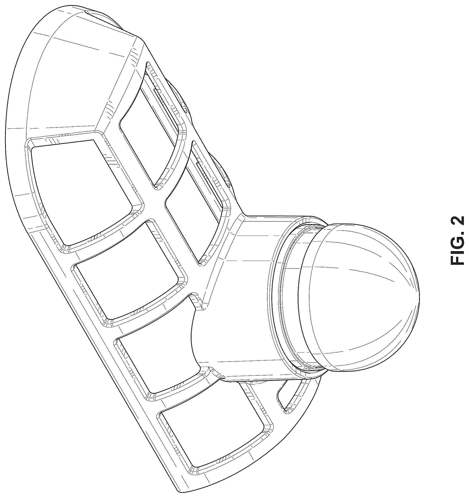 Patent USD1077716 Figure 2 – Food basket for a golf cart