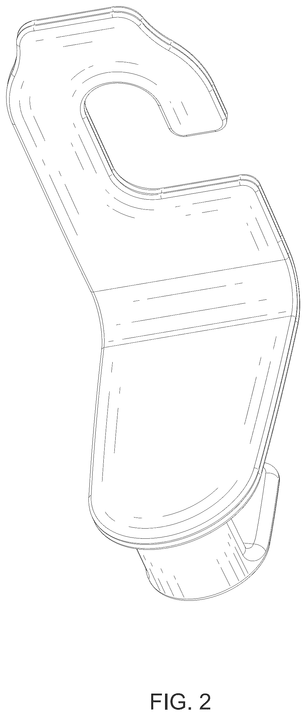 Patent USD1077717 Figure 2 – Car hook