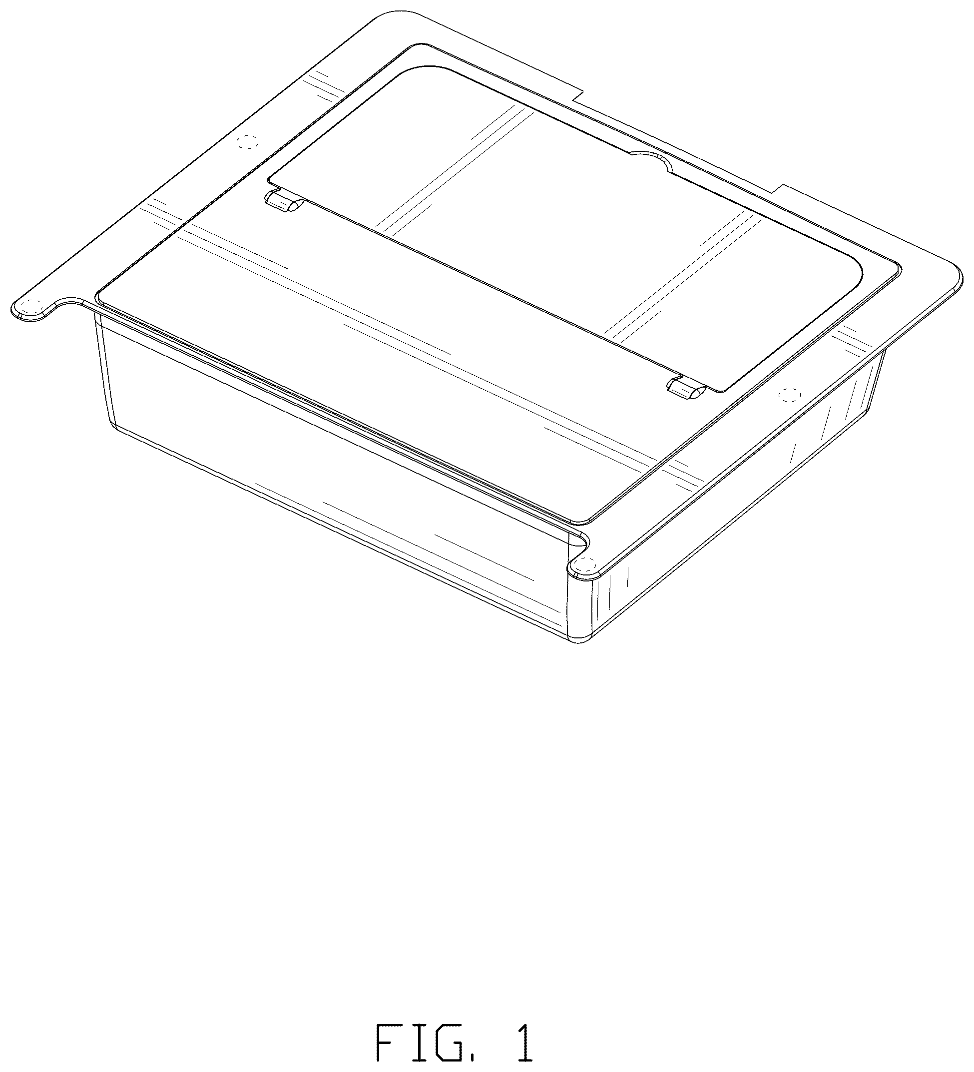 Patent USD1077718 Figure 1 – Armrest box