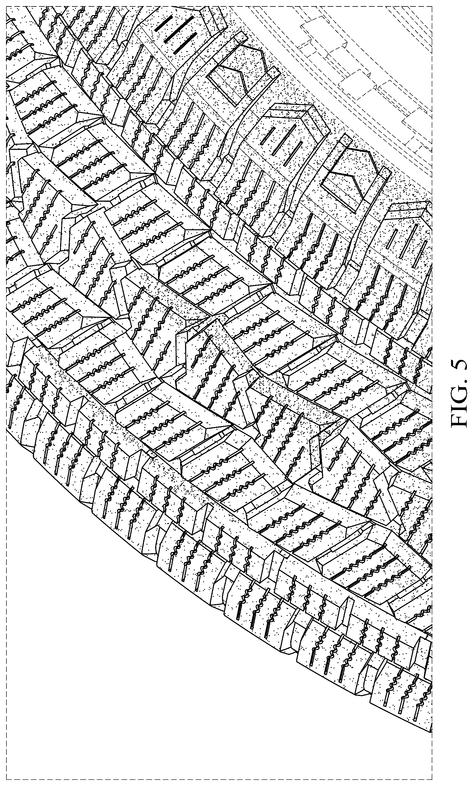 Patent USD1077720 Figure 5 – Vehicle tire tread
