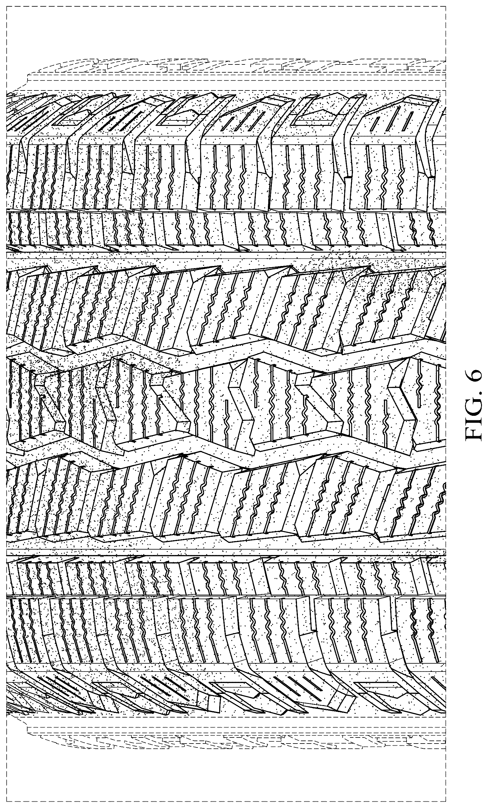 Patent USD1077720 Figure 6 – Vehicle tire tread