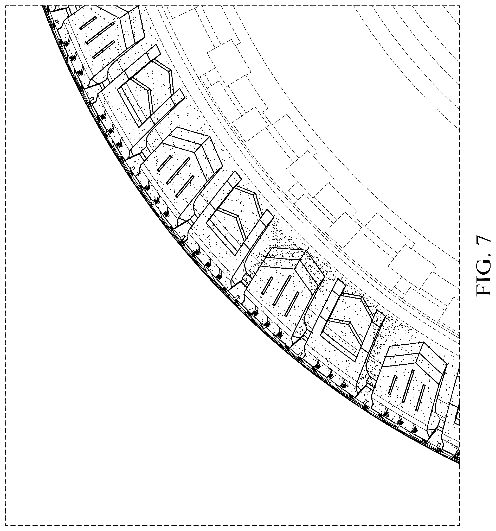 Patent USD1077720 Figure 7 – Vehicle tire tread