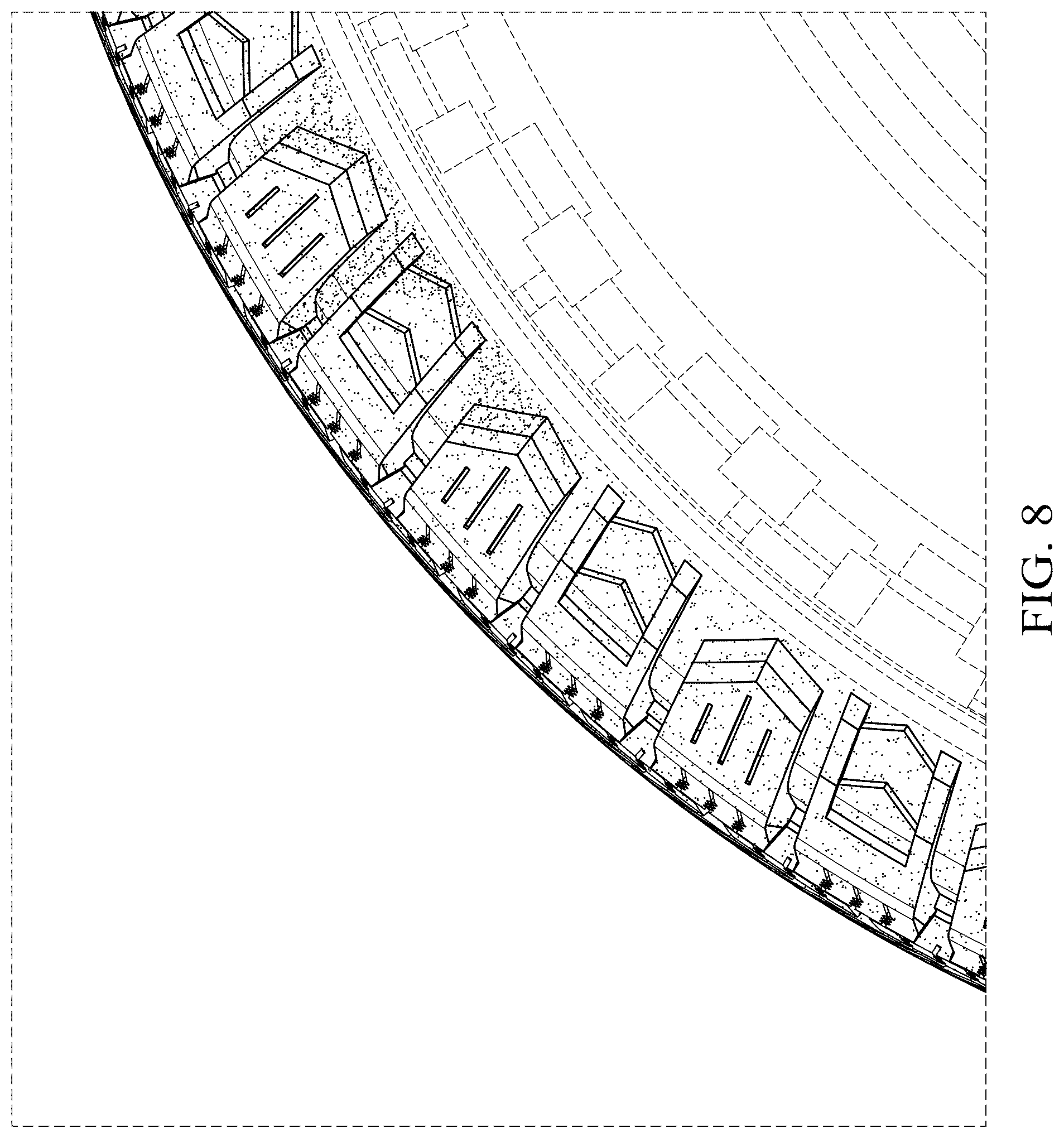 Patent USD1077720 Figure 8 – Vehicle tire tread