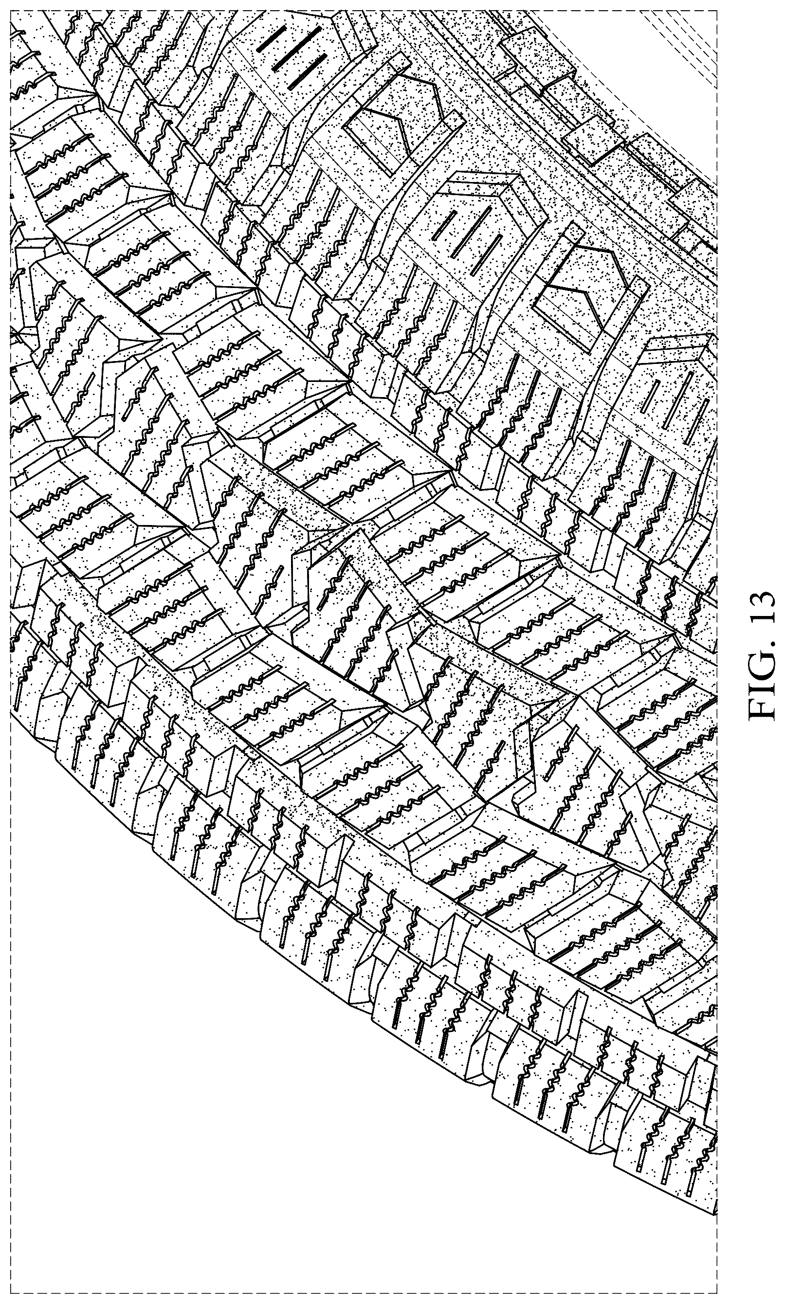 Patent USD1077720 Figure 13 – Vehicle tire tread