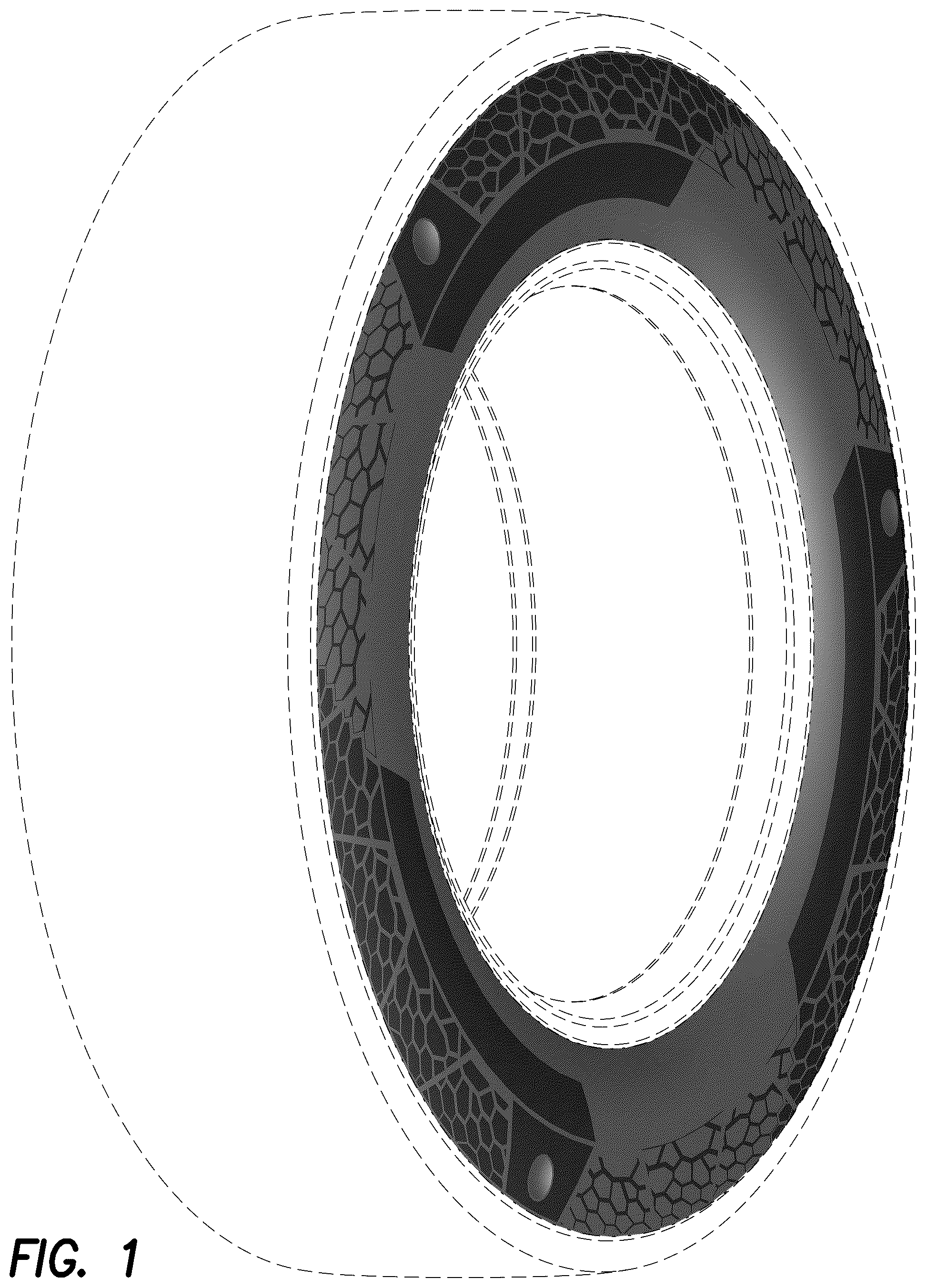 Patent USD1077721 Figure 1 – Tire