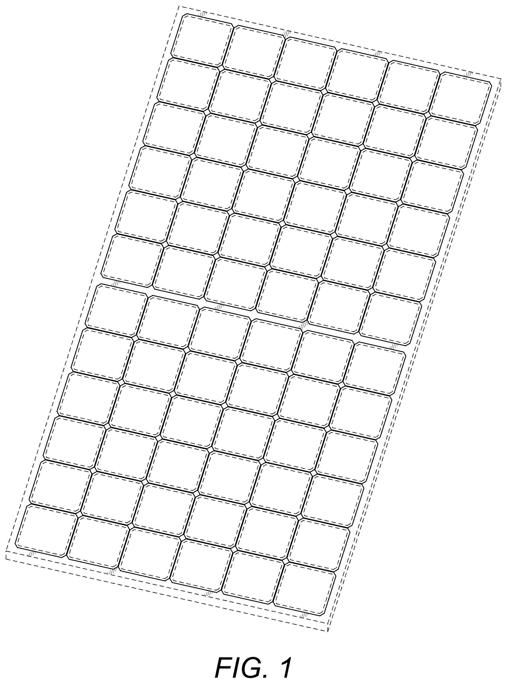 Patent USD1077722 Figure 1 – Solar panel