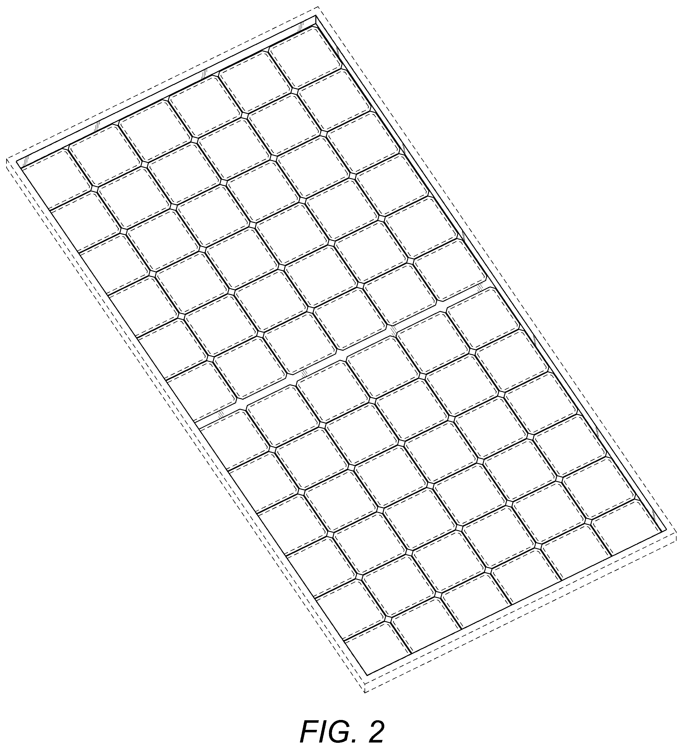 Patent USD1077722 Figure 2 – Solar panel