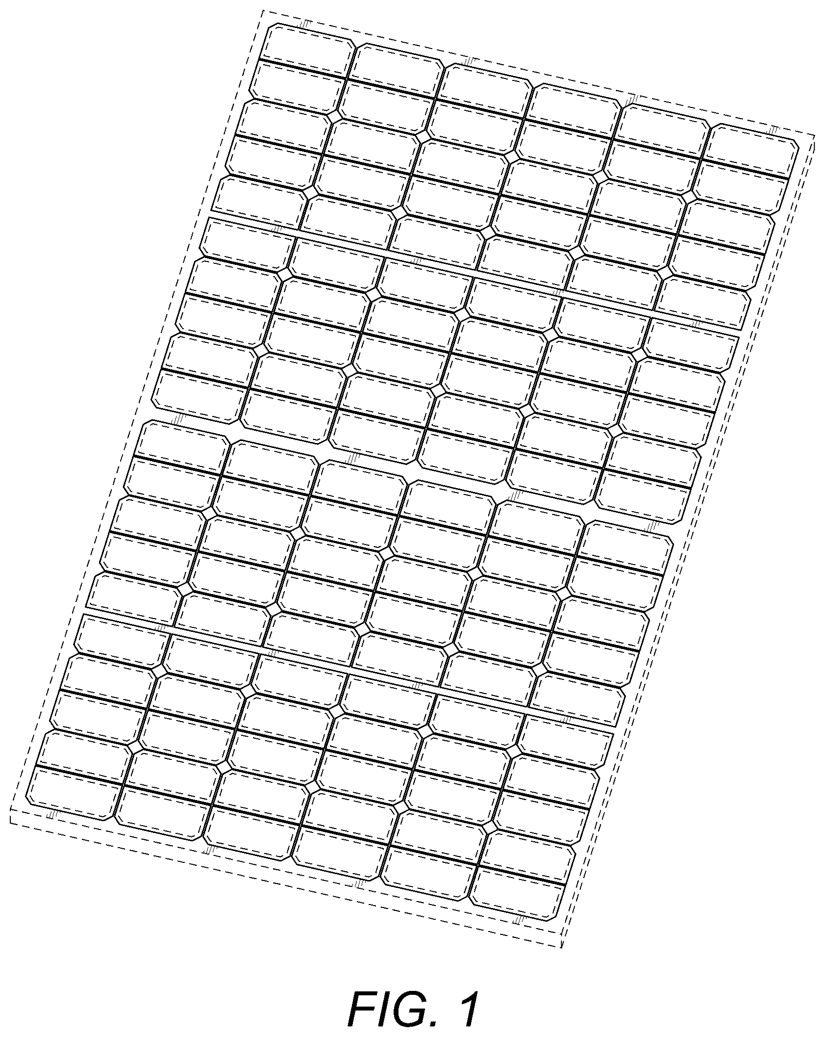 Patent USD1077723 Figure 1 – Solar panel