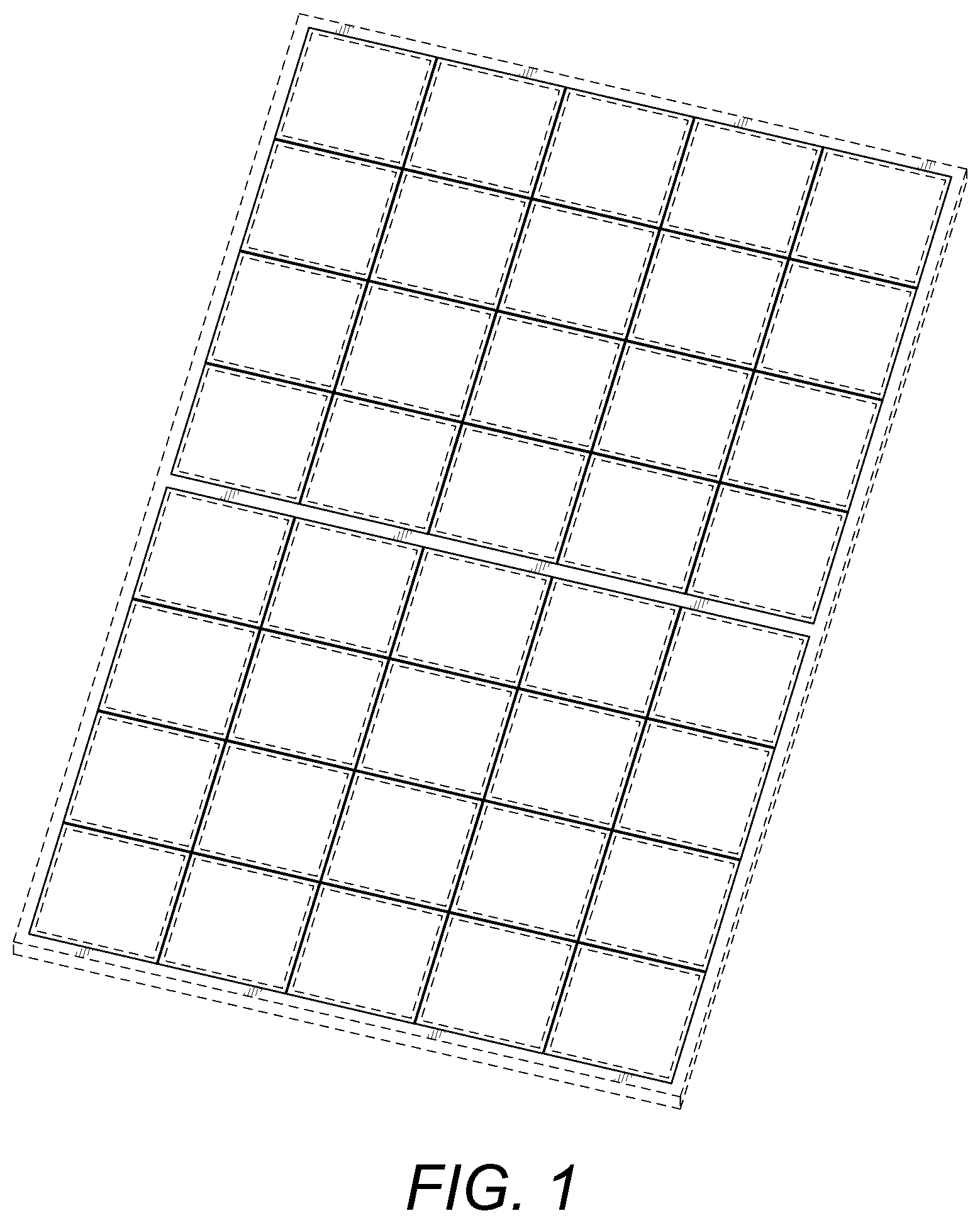 Patent USD1077724 Figure 1 – Solar panel