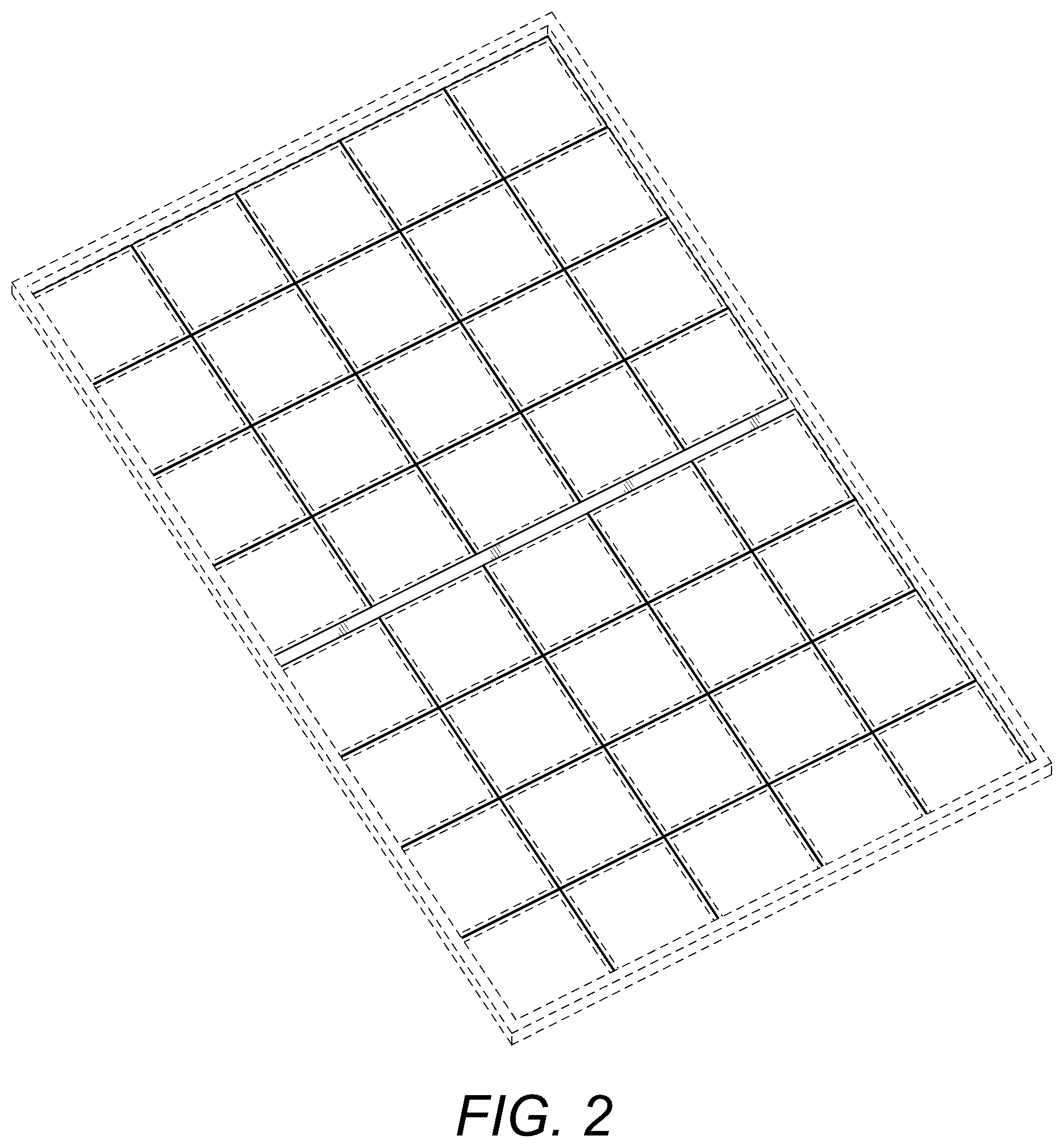 Patent USD1077724 Figure 2 – Solar panel