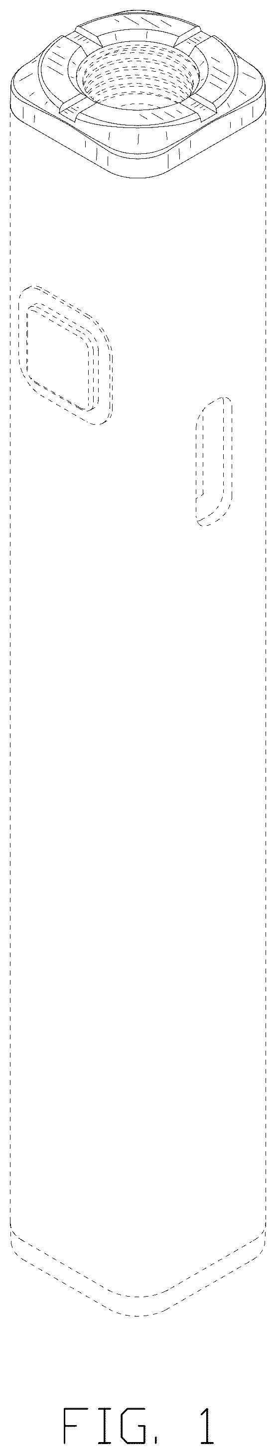 Patent USD1077728 Figure 1 – Vaporizer battery