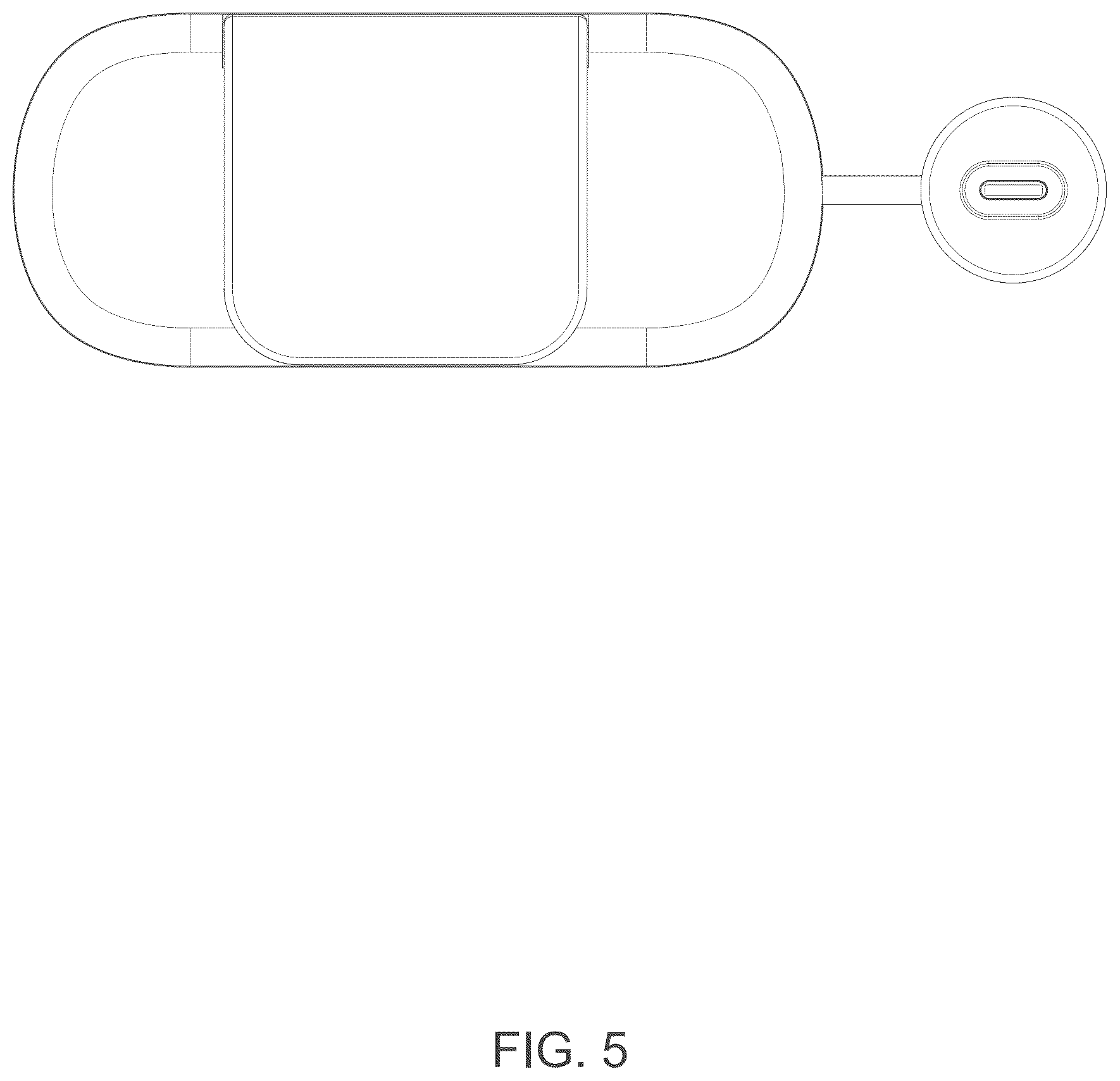 Patent USD1077729 Figure 5 – Mobile power supply