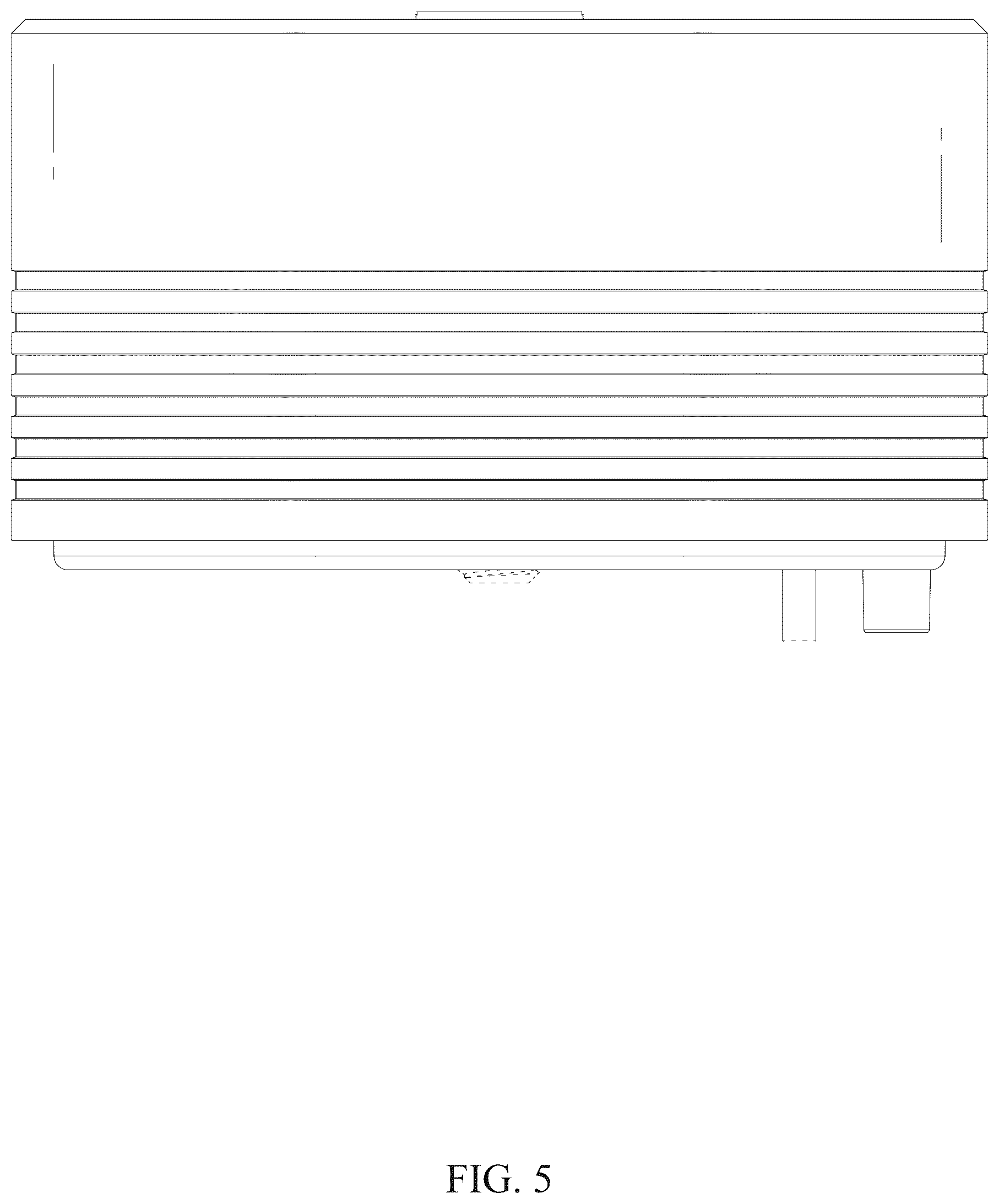 Patent USD1077731 Figure 5 – Battery pack