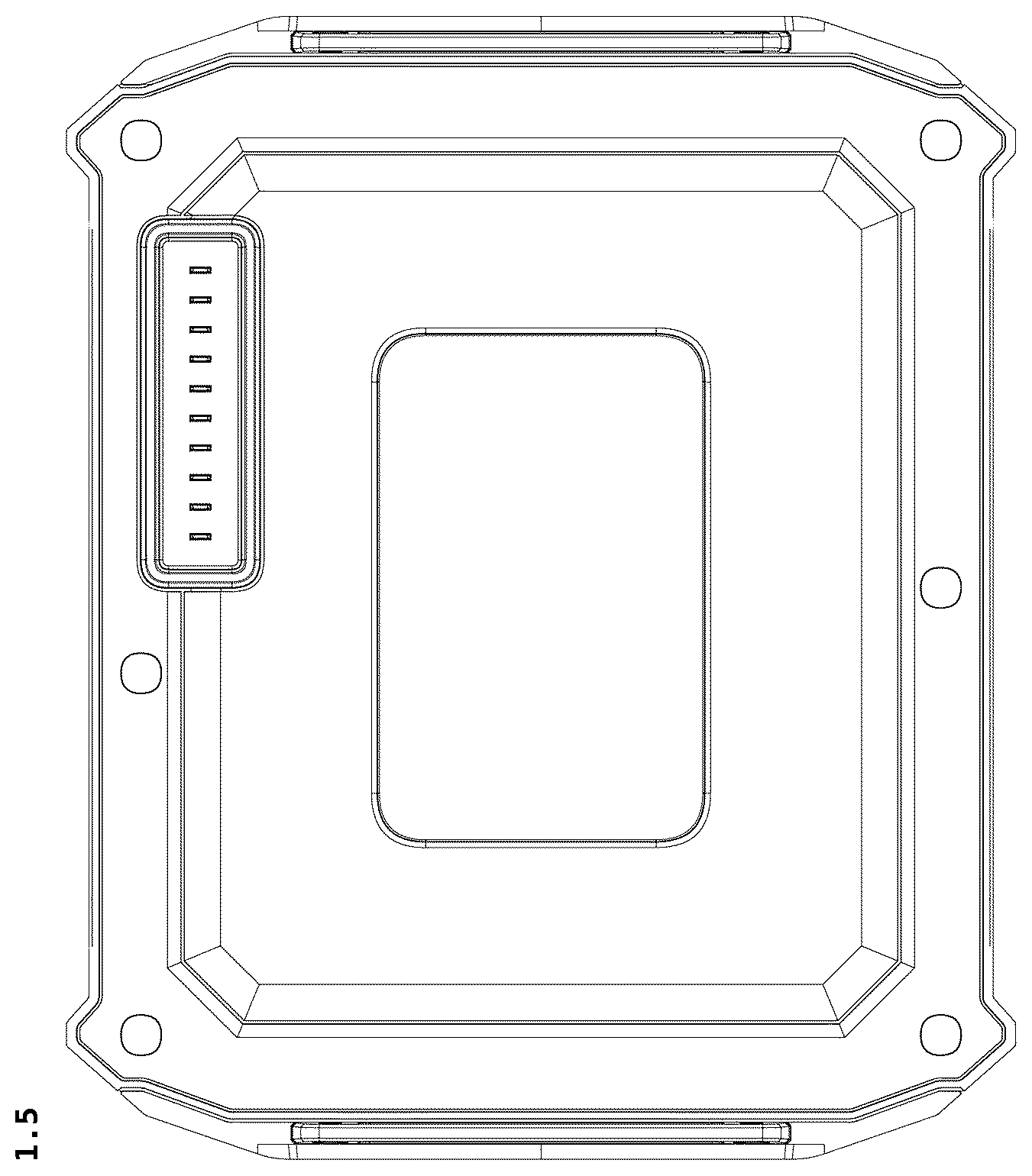 Patent USD1077732 Figure 5 – Battery pack