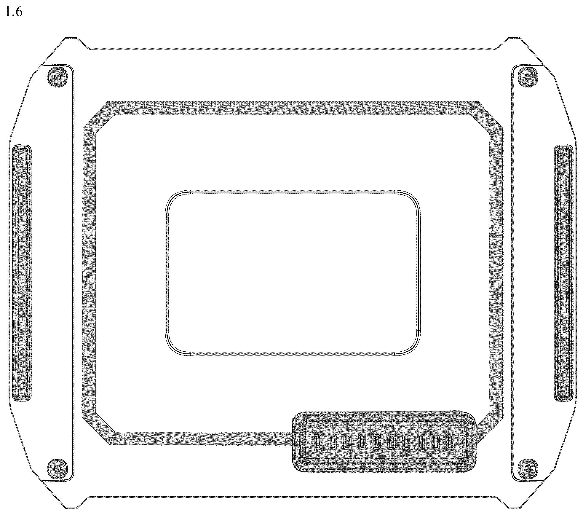 Patent USD1077732 Figure 6 – Battery pack