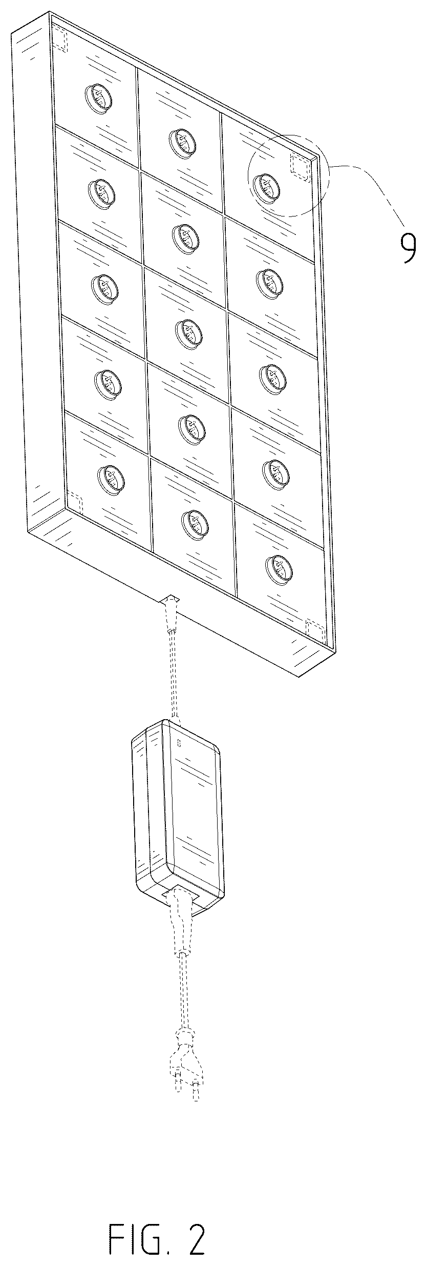 Patent USD1077736 Figure 2 – Charger