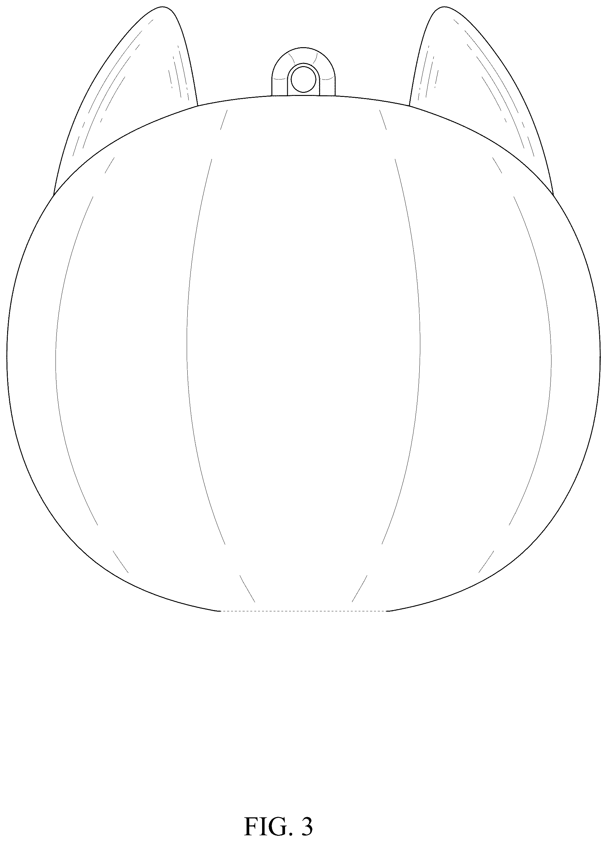 Patent USD1077737 Figure 3 – Wireless headset charging bay