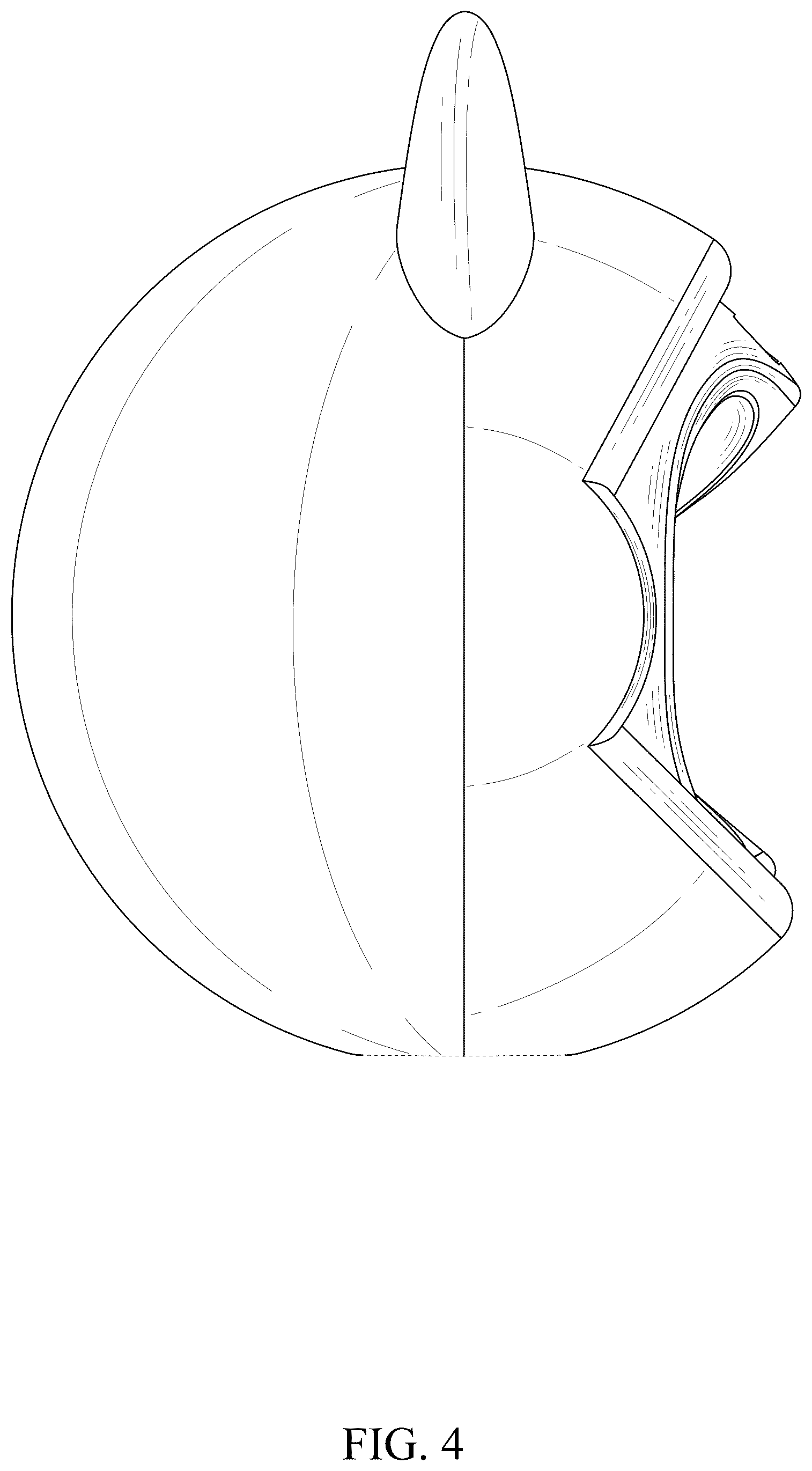 Patent USD1077737 Figure 4 – Wireless headset charging bay