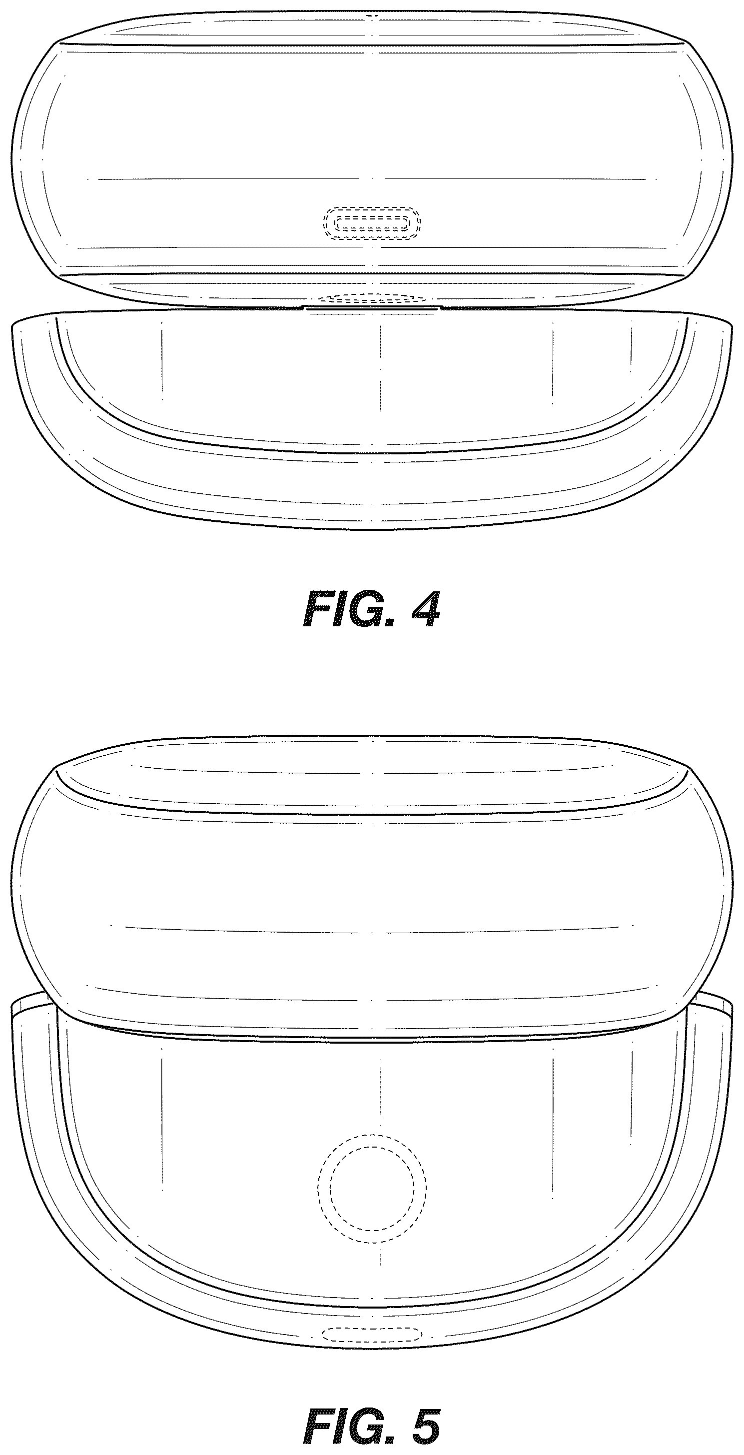 Patent USD1077741 Figure 3 – Charging case