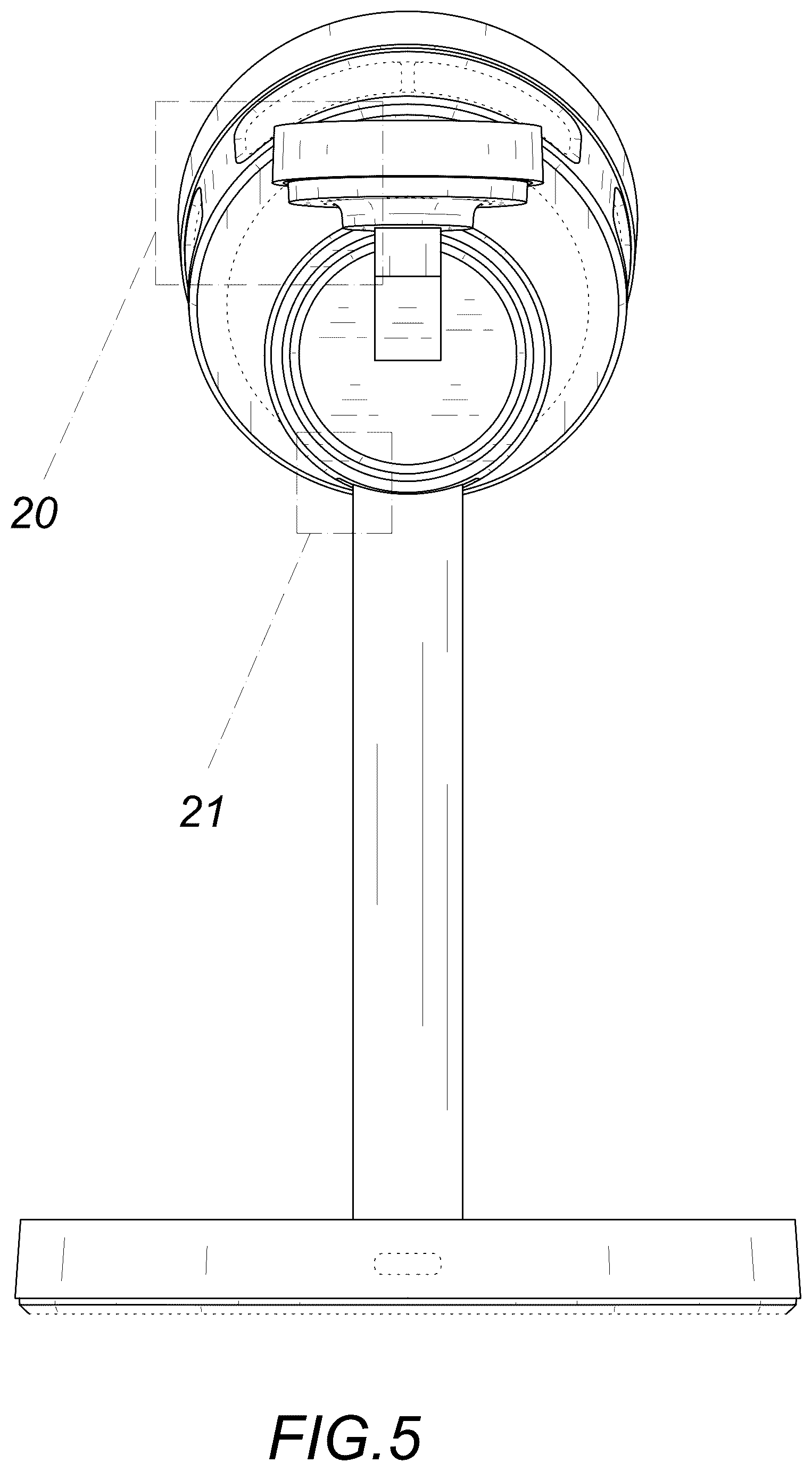 Patent USD1077744 Figure 5 – Wireless charger