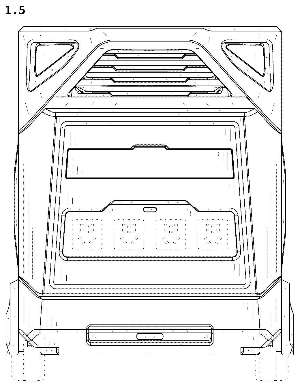 Patent USD1077745 Figure 5 – Power supply