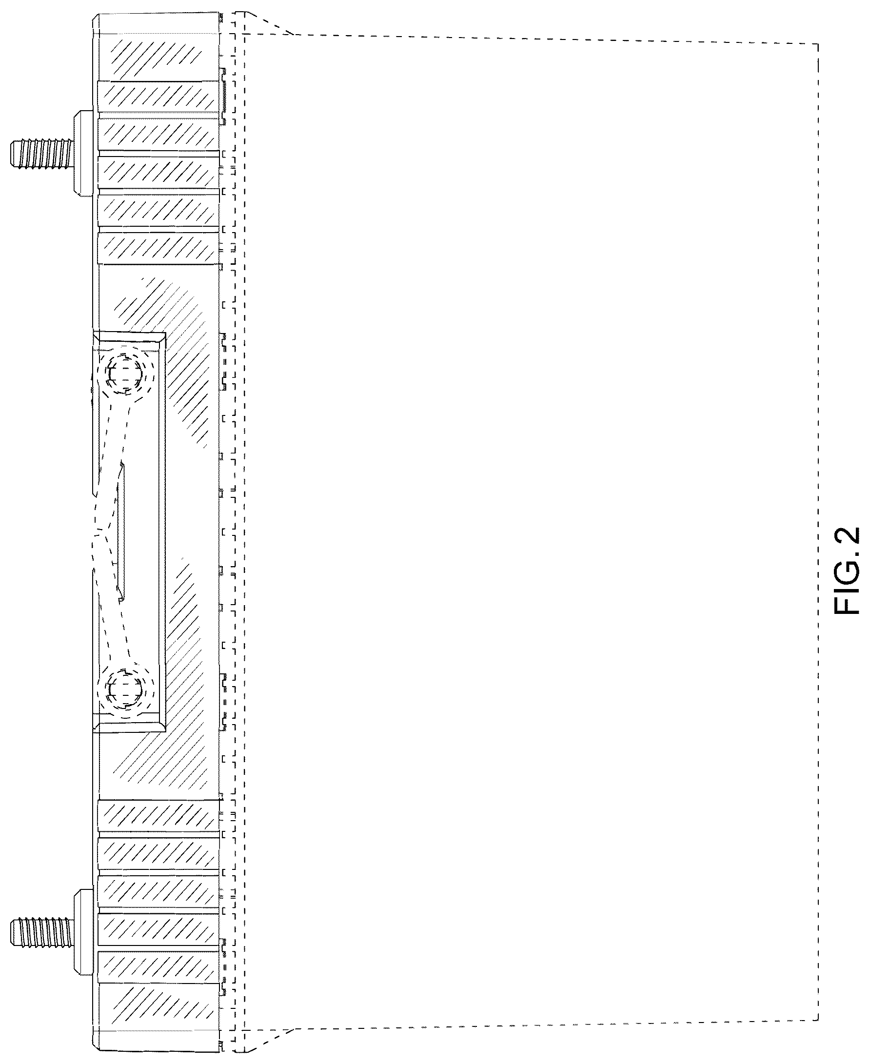 Patent USD1077747 Figure 2 – Cover for a battery