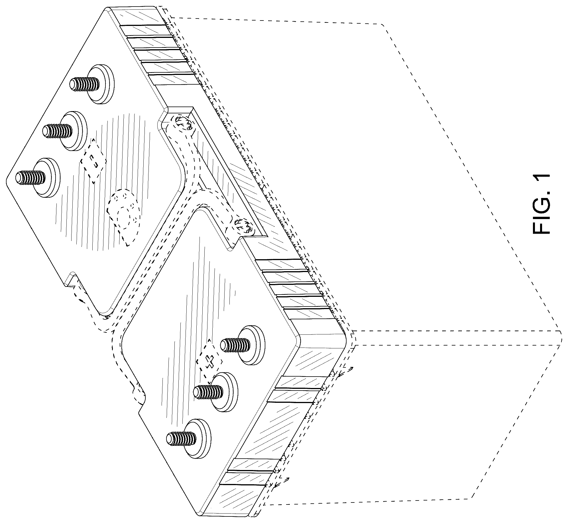 Patent USD1077748 Figure 1 – Cover for a battery