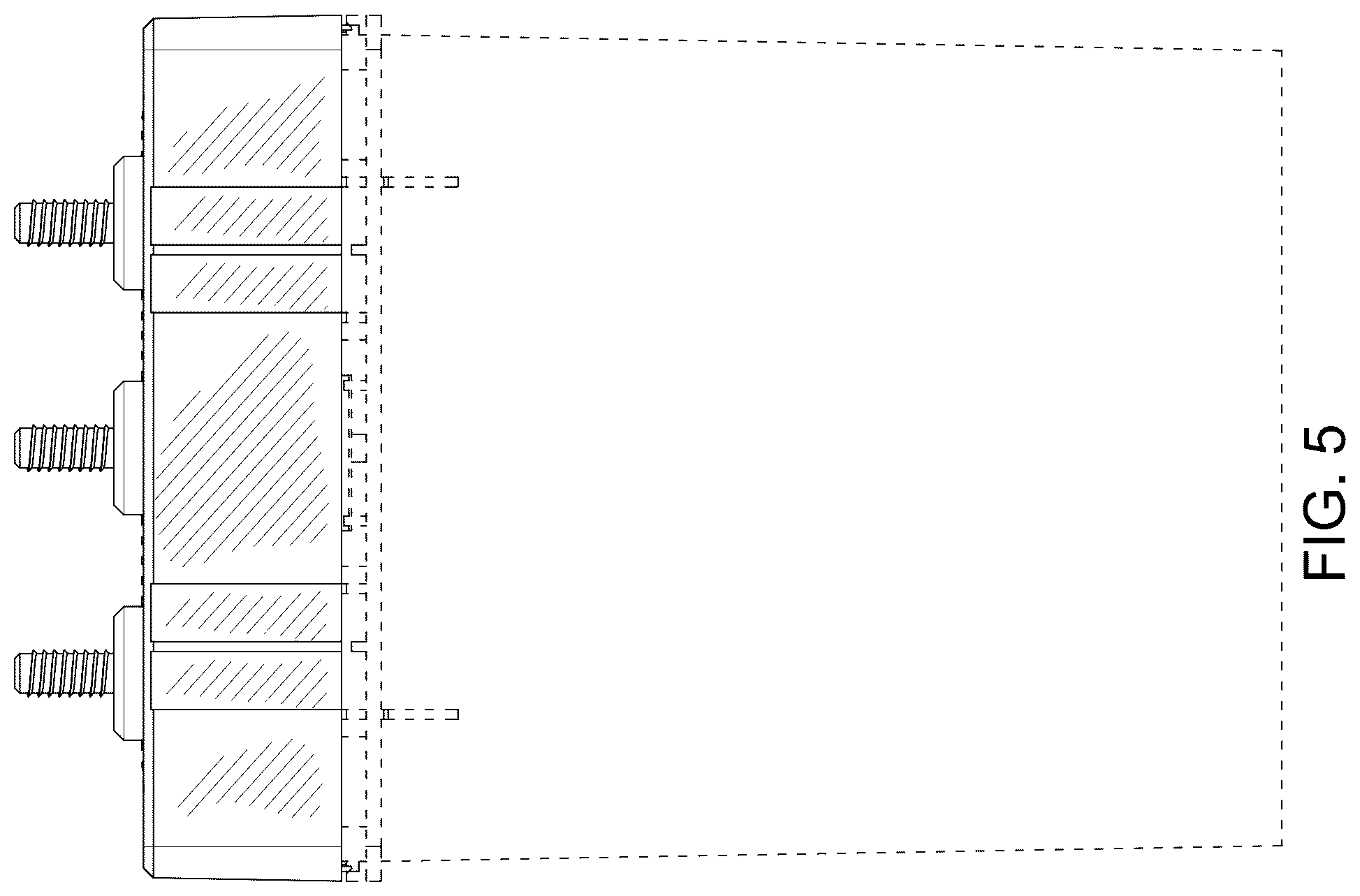 Patent USD1077748 Figure 5 – Cover for a battery