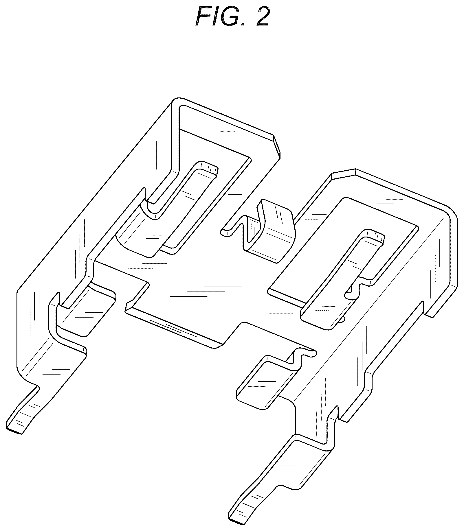 Patent USD1077749 Figure 2 – Optical connector housing